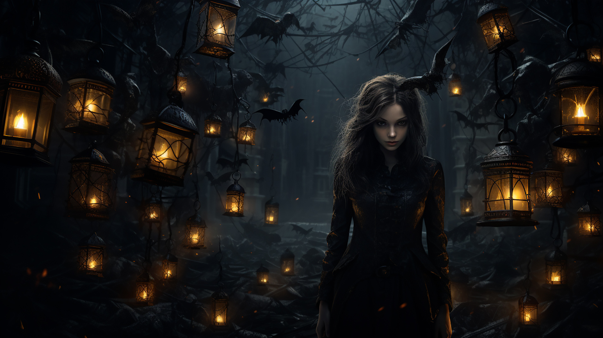 Fantasy dark ai wallpaper. HD 76