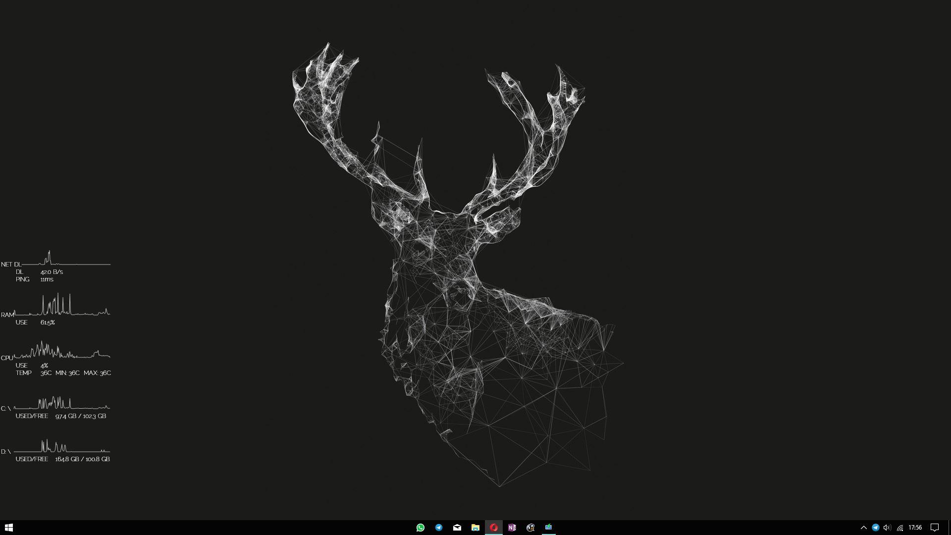 Clean and minimal desktop