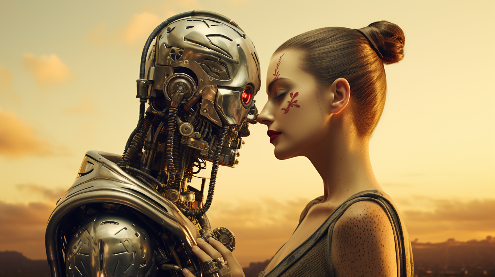 Killer Ai robot wallpaper 2024. AI