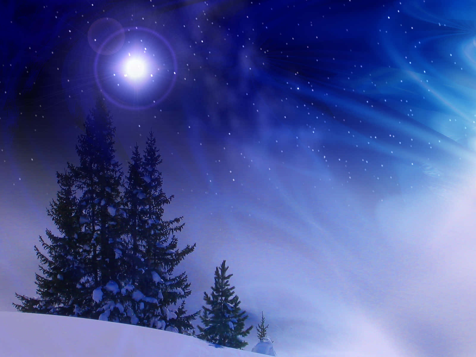 Download The Dark Winter Night Captured in Detailed Desktop Wallpaper