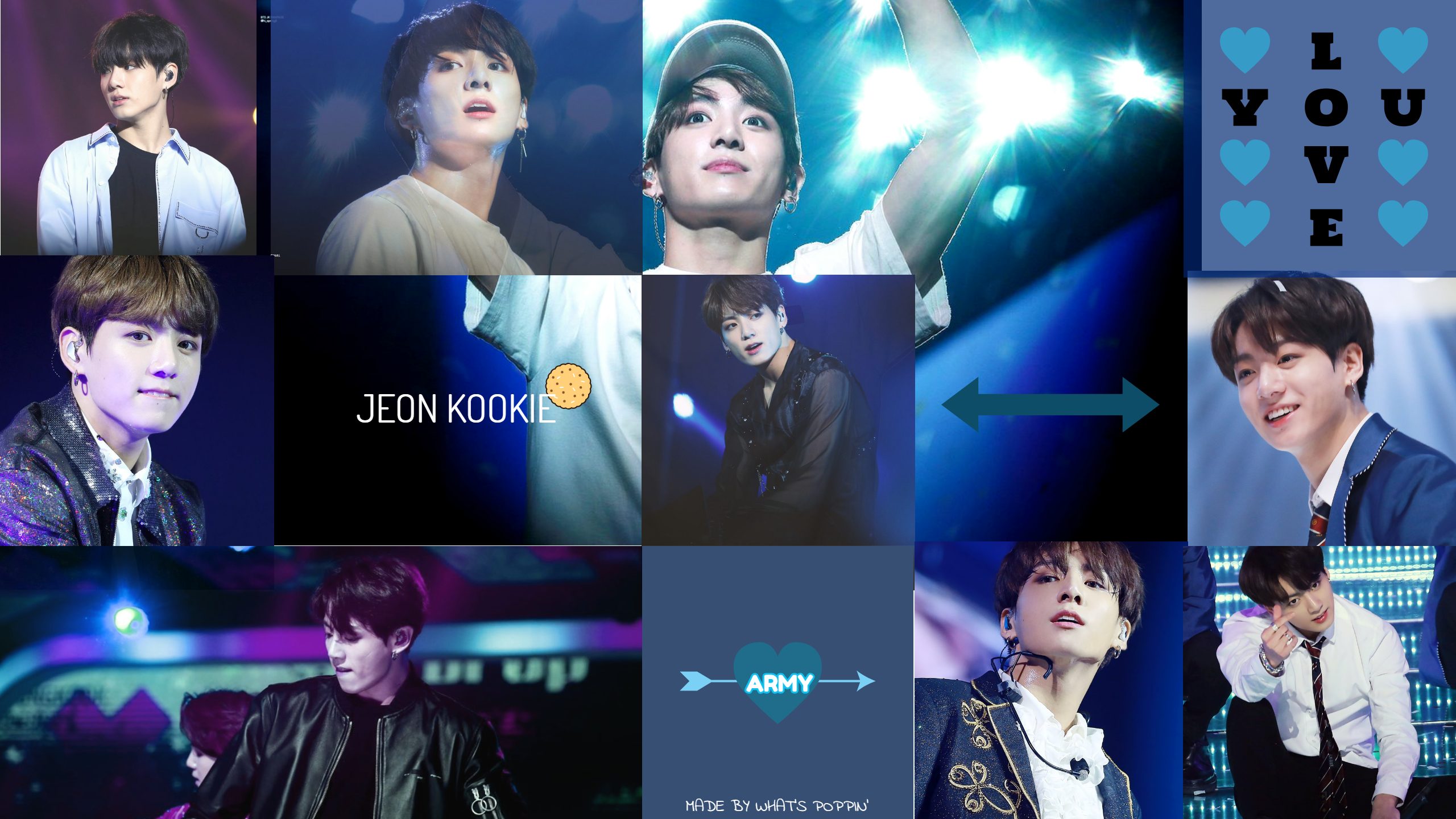Bts Collage Wallpaper For Desktop, PC