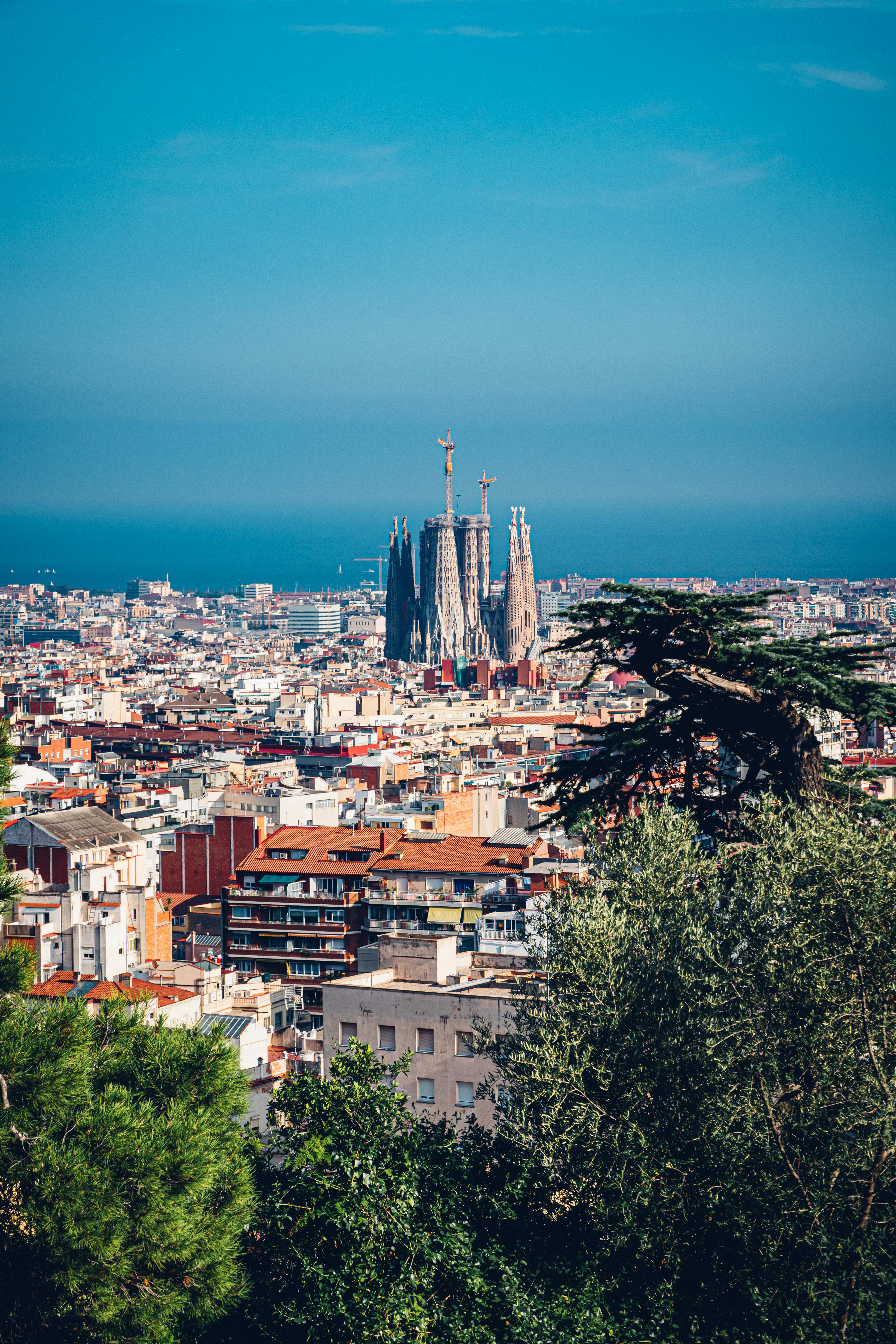 Cityscape of Barcelona Spain · Free