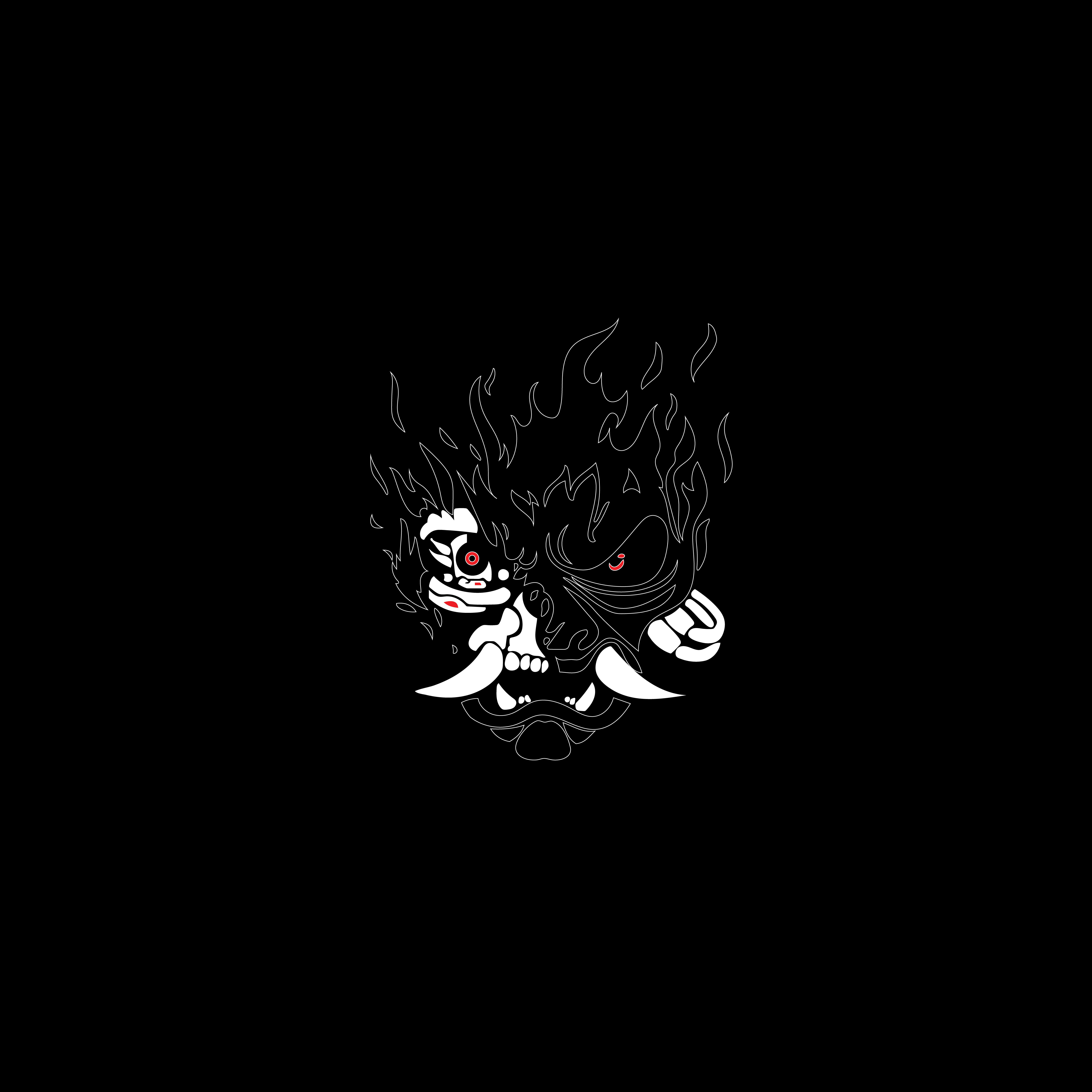 Cyberpunk 2077 Samurai Logo 8K AMOLED