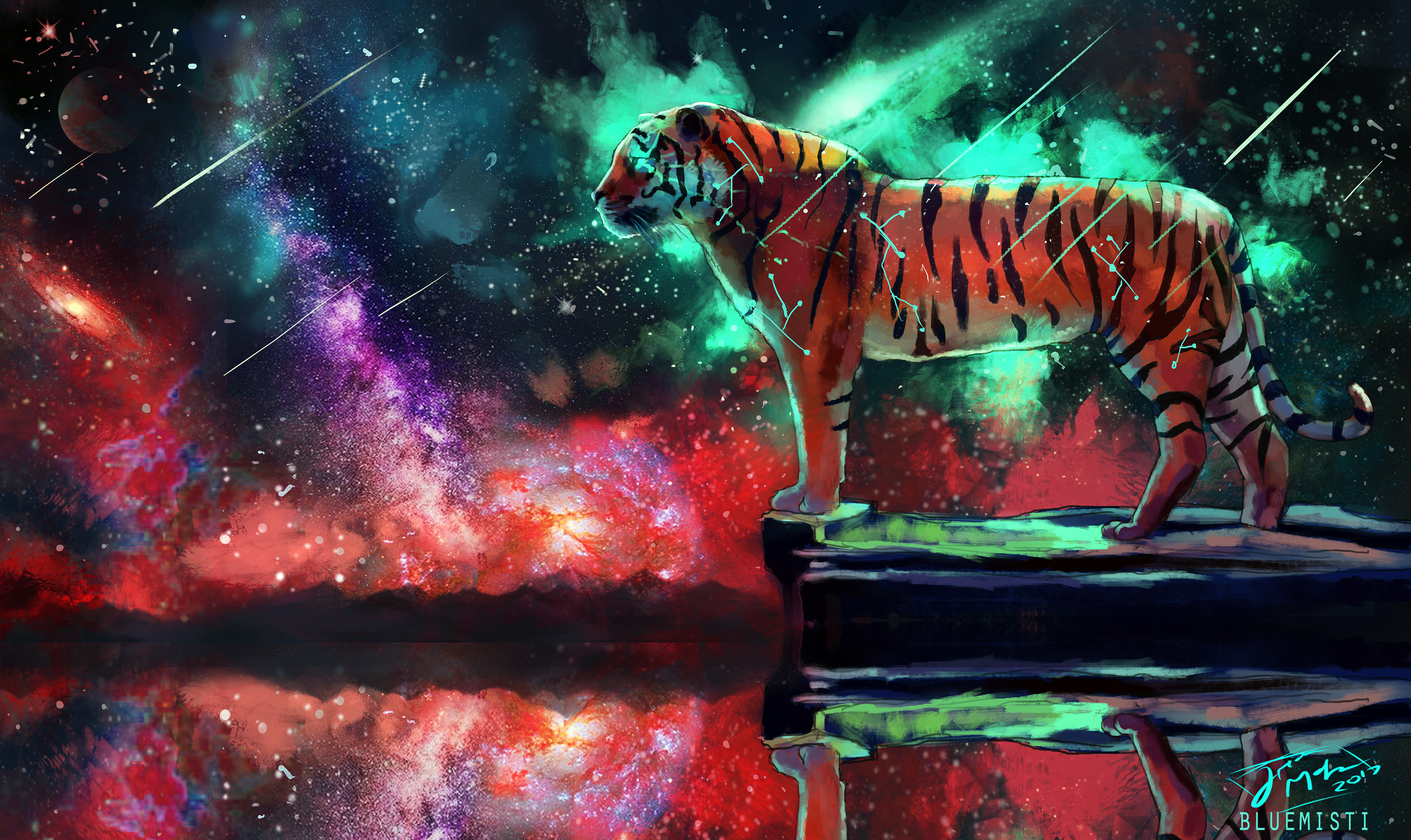 Fantasy Tiger 4k Ultra HD Wallpaper
