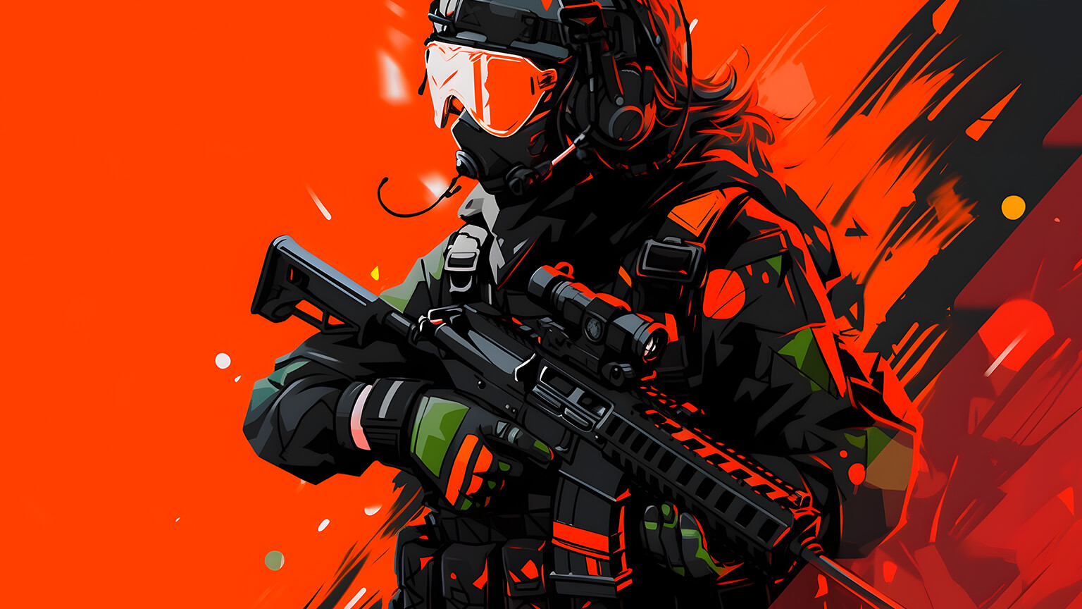 Weapon Red Desktop Wallpaper in 4K