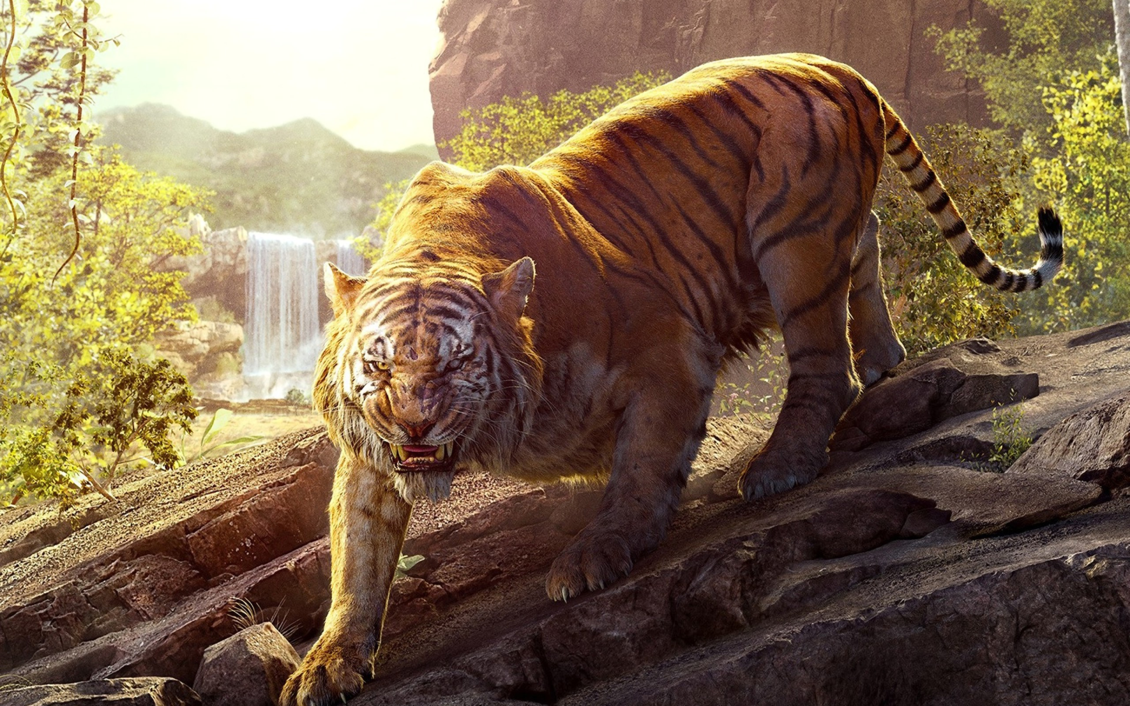 Shere Khan Tiger 4K Wallpaper