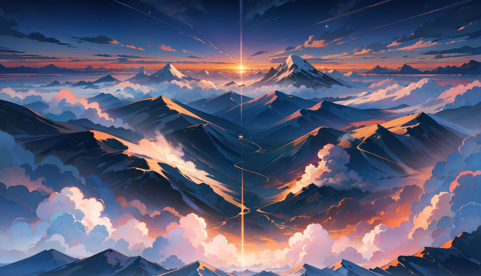 Aesthetic Nature Based Anime Wallpaper