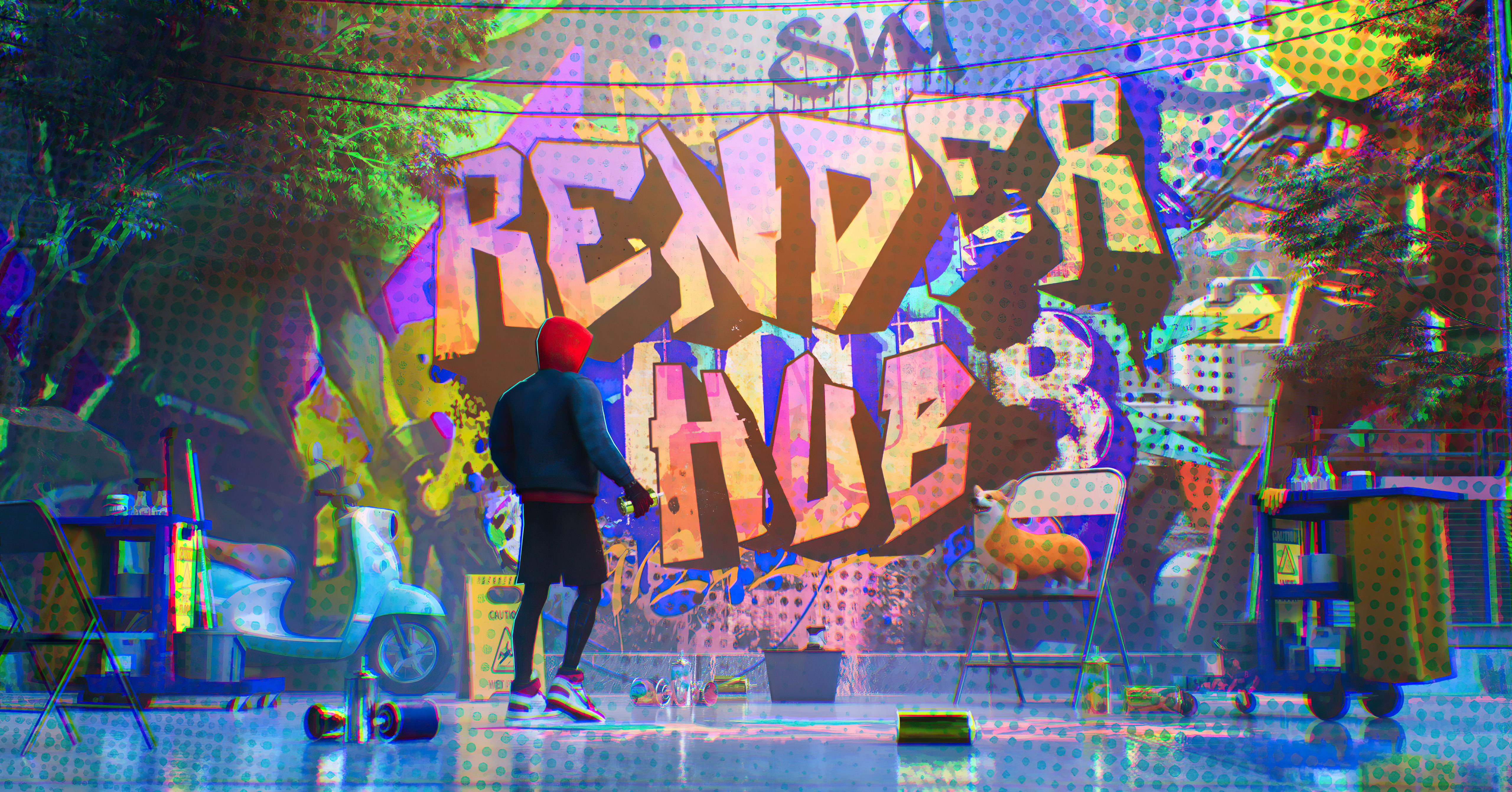 Graffiti Spiderman Wallpaper, HD