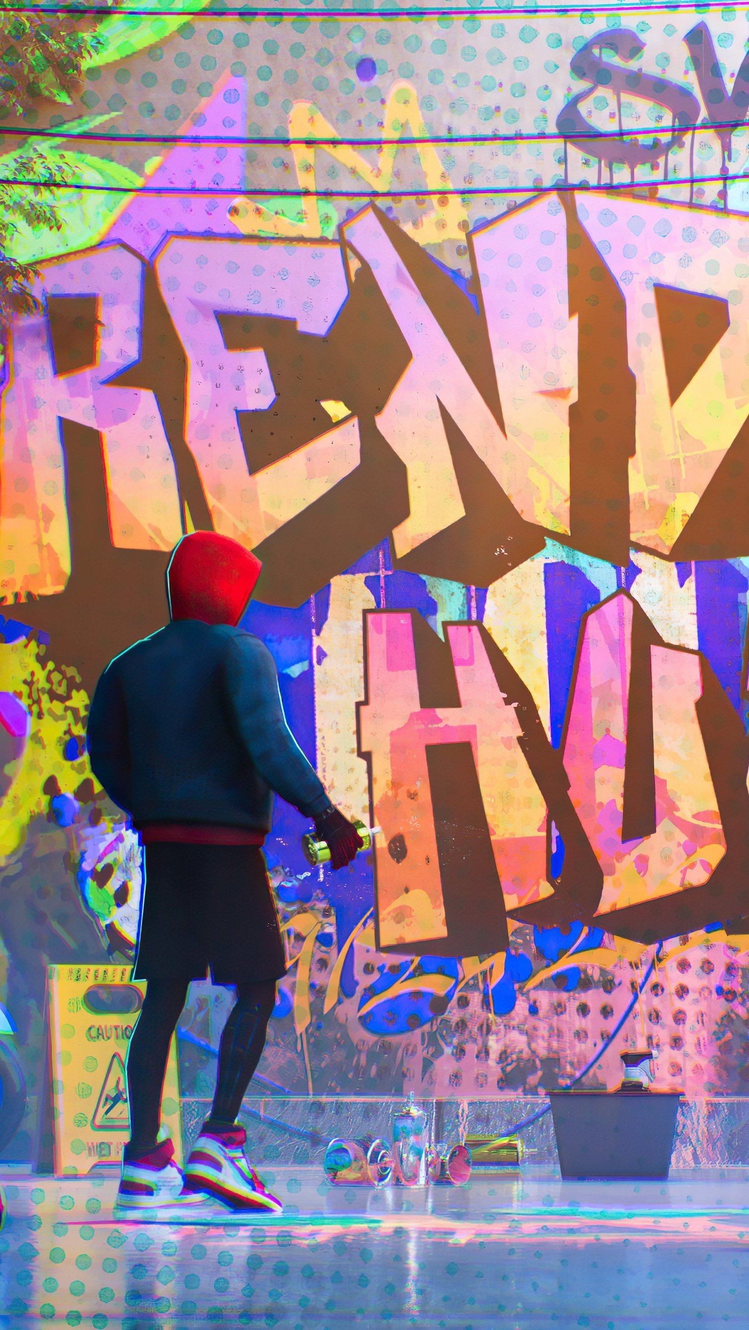 Graffiti Spider Man Wallpaper 5k HD ID