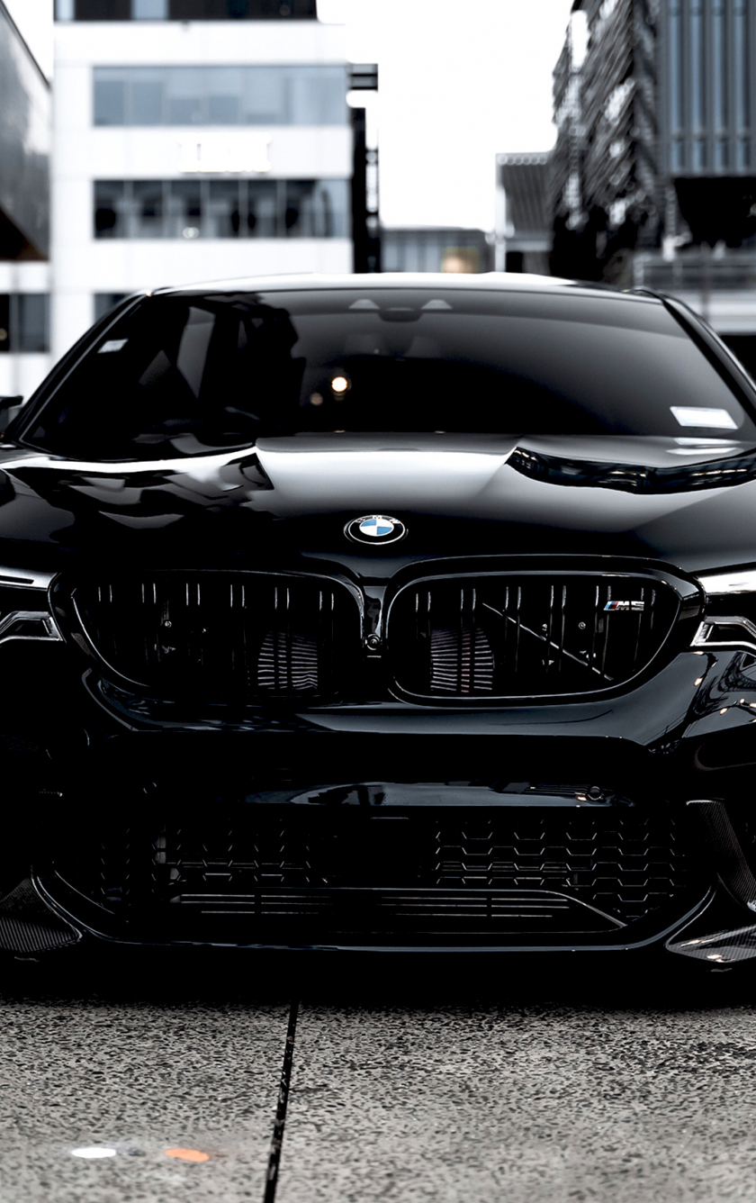 wallpaper 840x1336 bmw m5, black