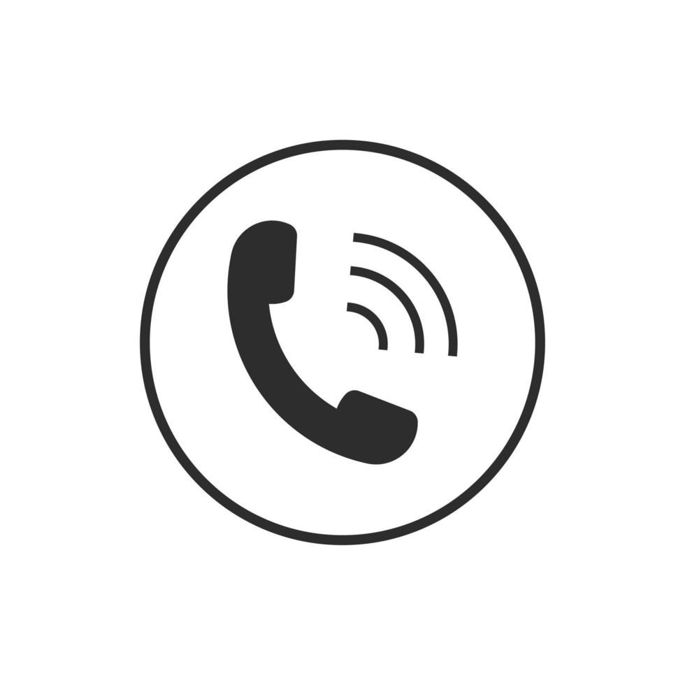 Phone Call icon symbol vector in trendy