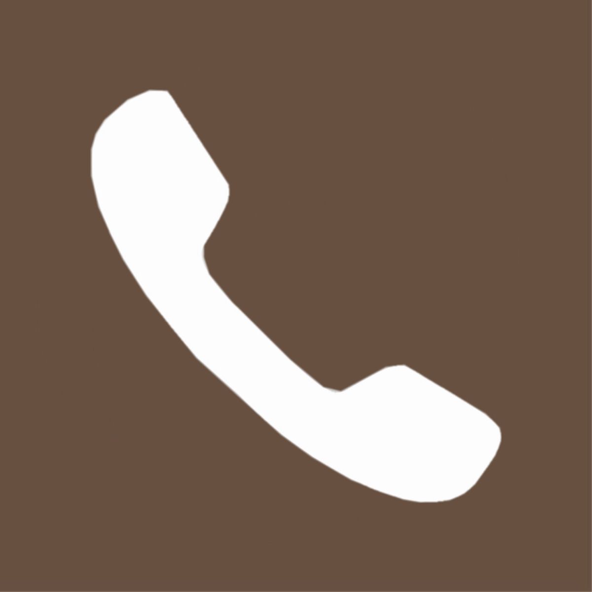 Dark brown phone icon. Ios icon, Ios