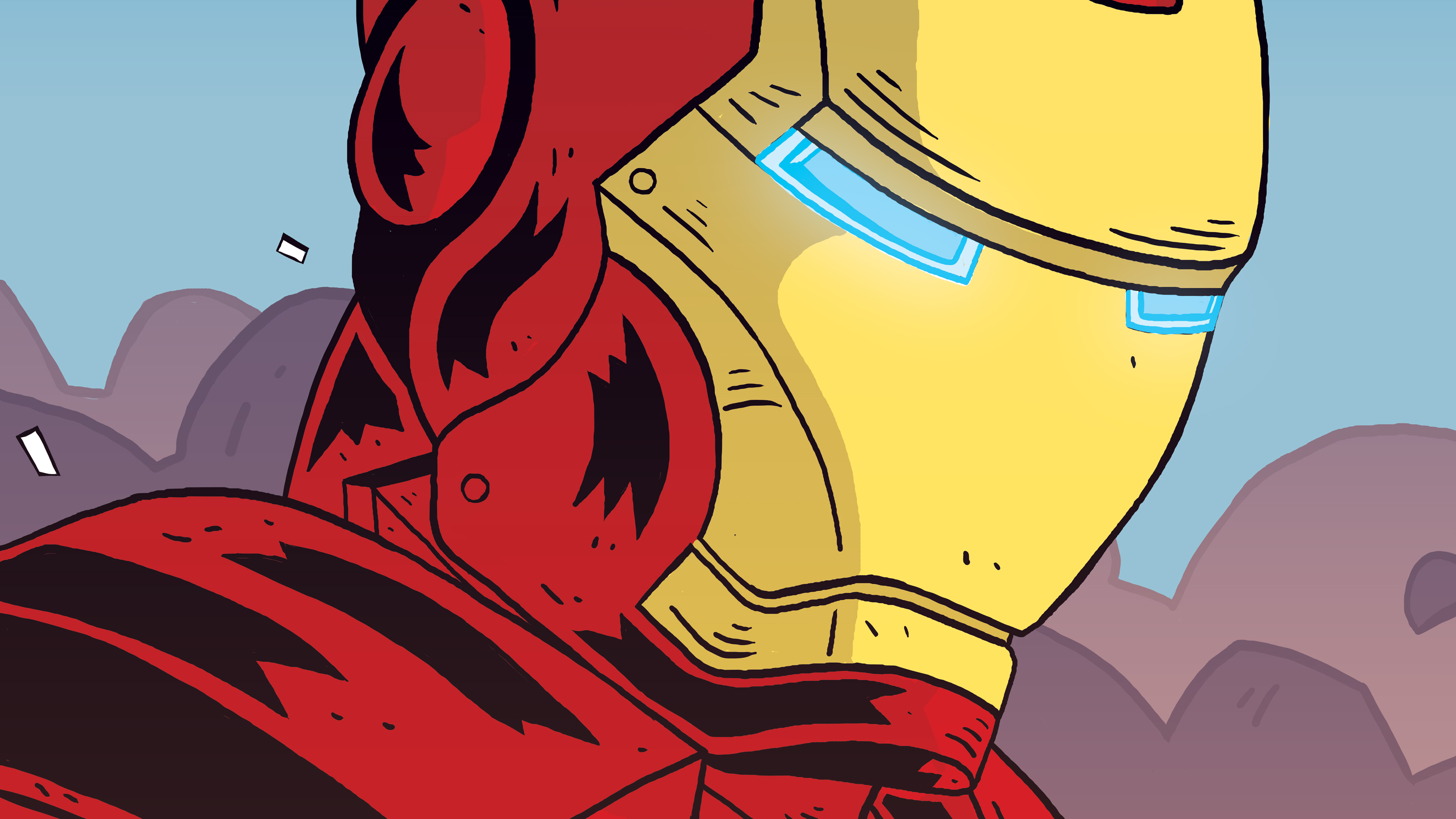 Iron Man Comic Cartoon Art Wallpaper, HD