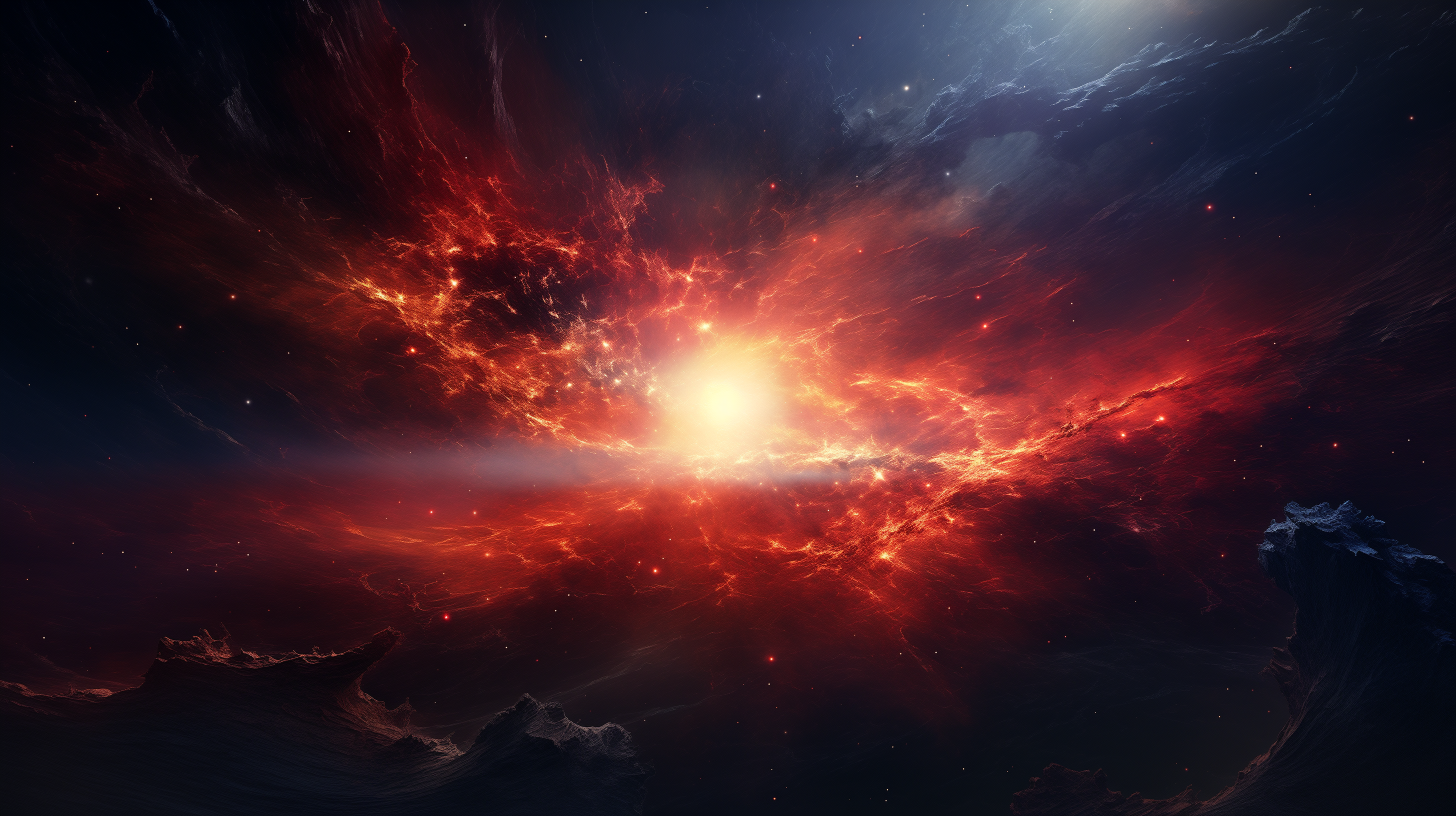 HD Cosmic Explosion Wallpaper