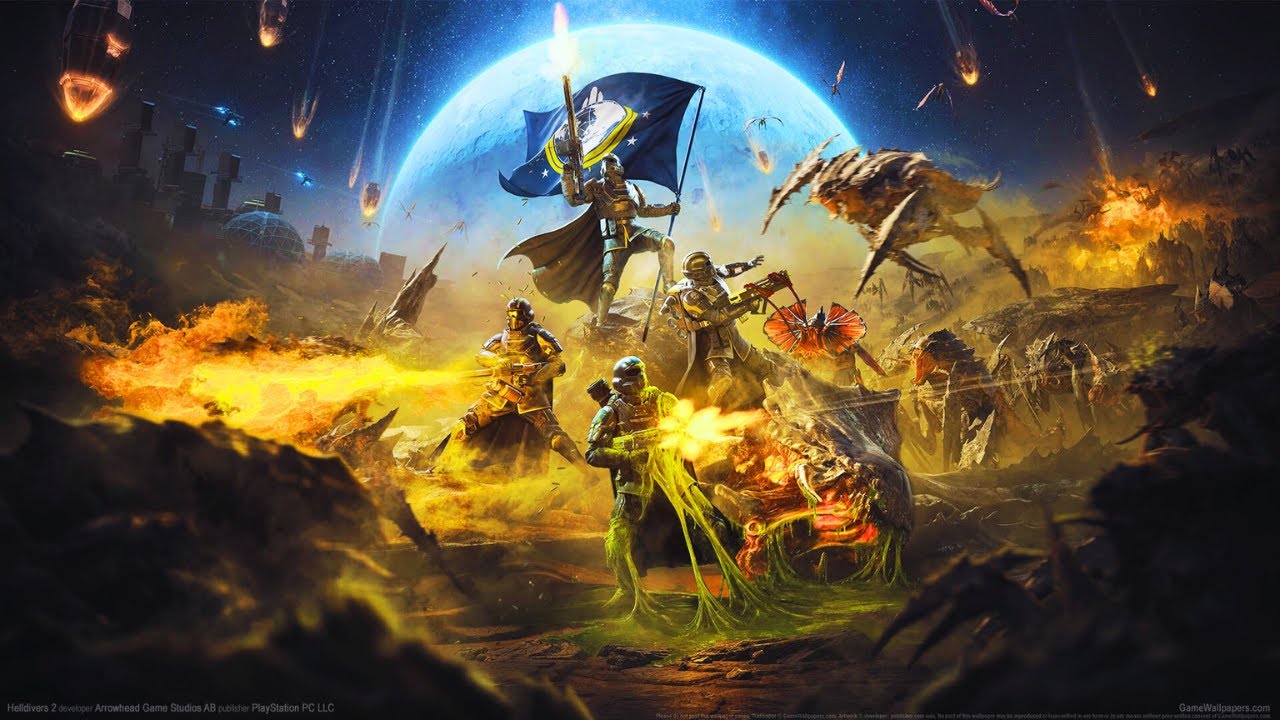 HELLDIVERS 2. ALIEN INVASIONS BUT