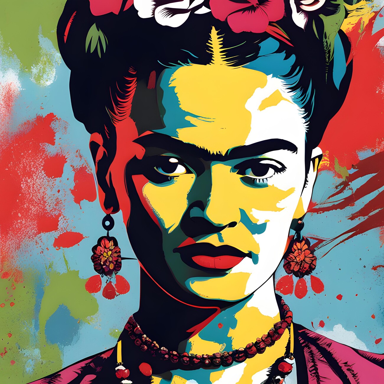 Frida Kahlo Art Prints Wall Mural. Buy