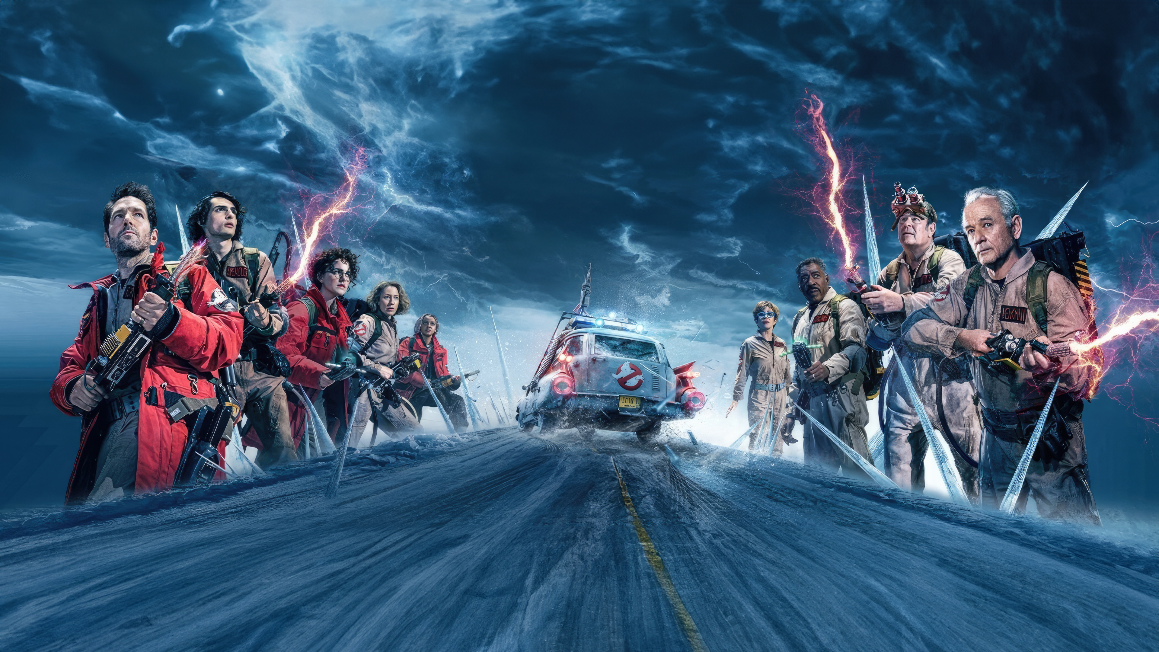 Ghostbusters Frozen Empire 4K Wallpaper