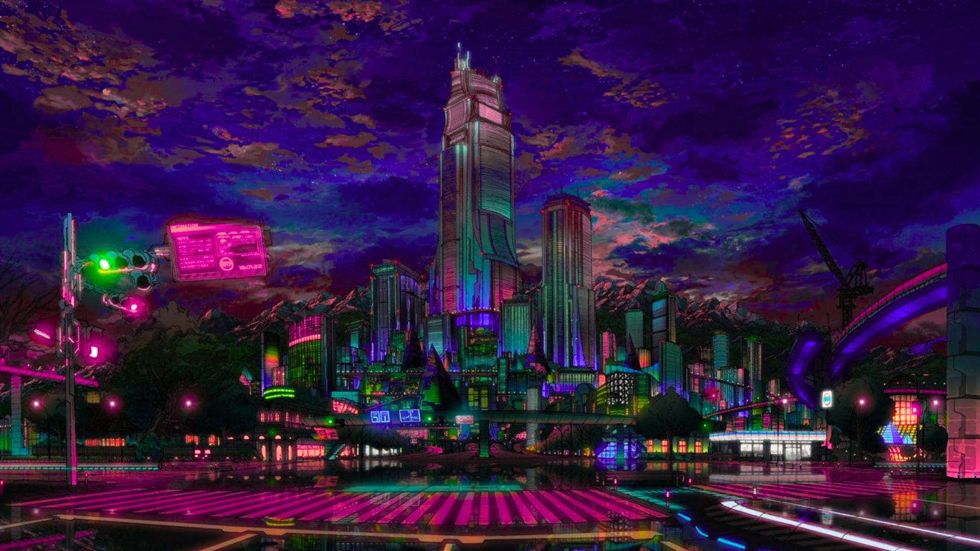 Best Anime City Wallpaper