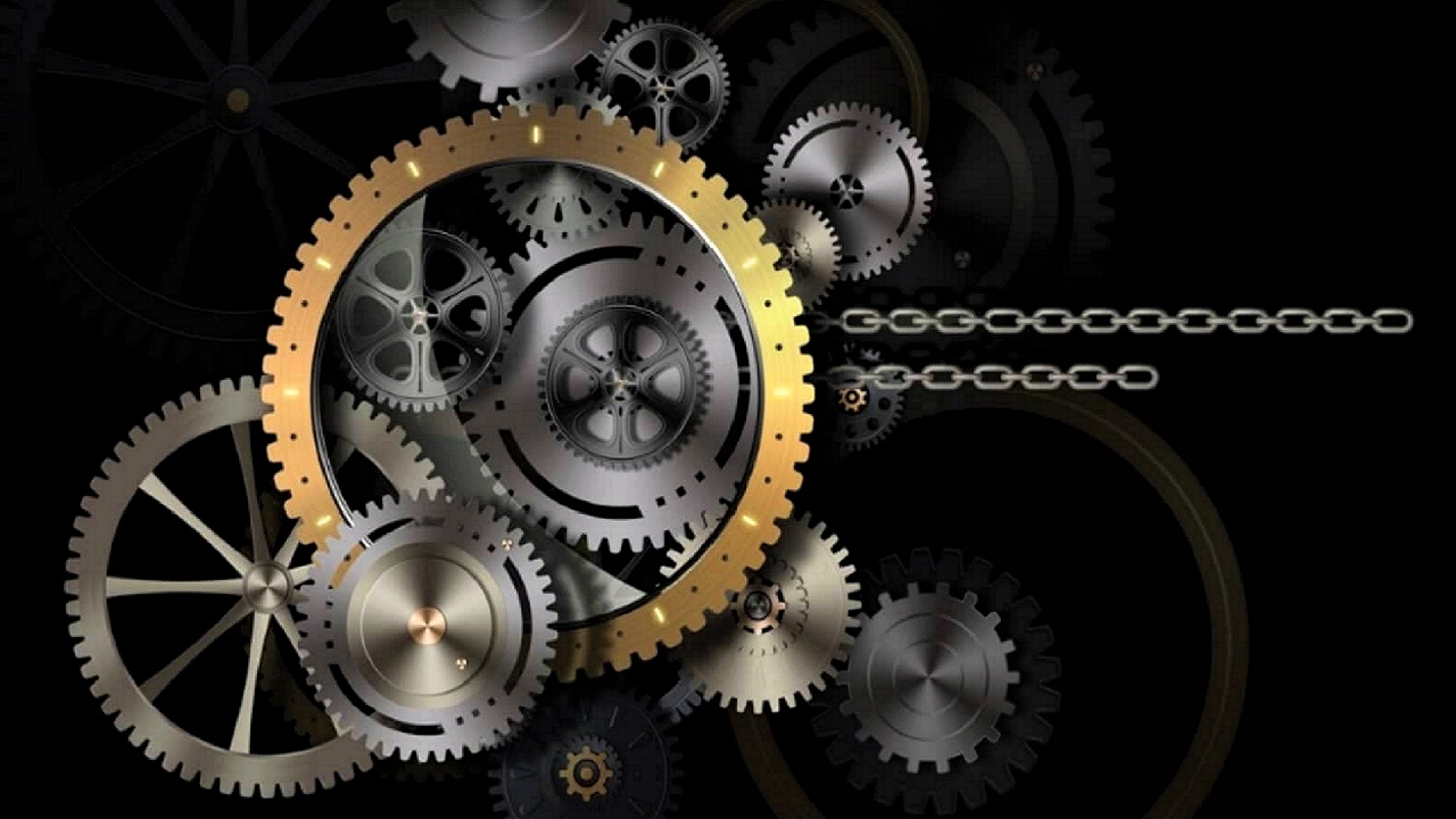 Gold Industrial gear