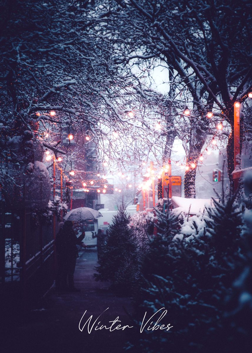 Winter Vibes ' Poster, picture, metal