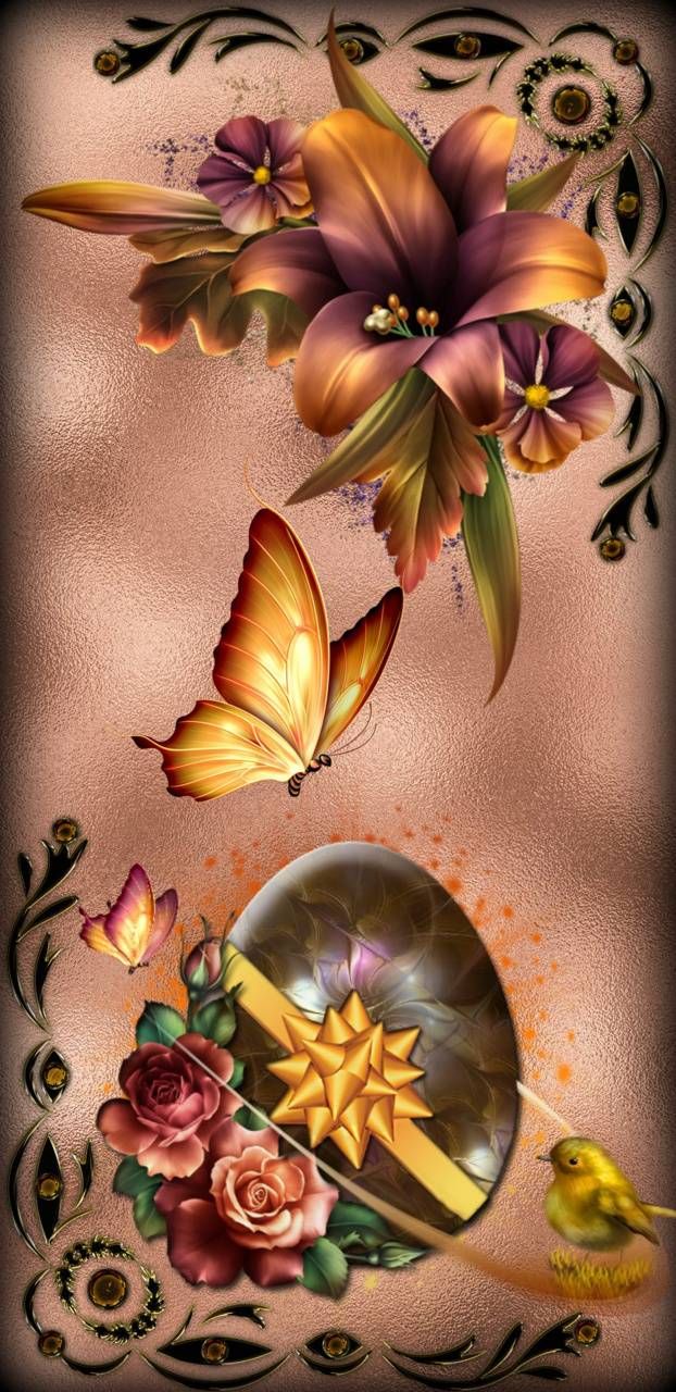 Easter wallpaper, Butterfly wallpaper