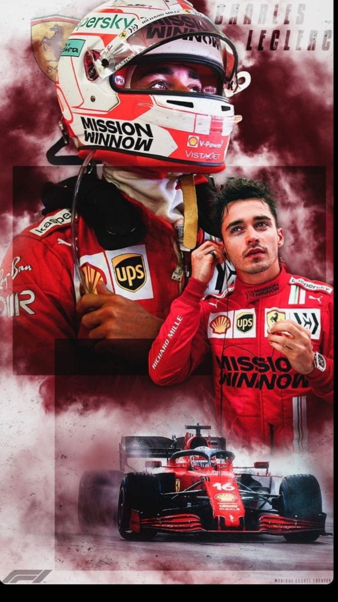 Charles Leclerc iPhone Wallpaper
