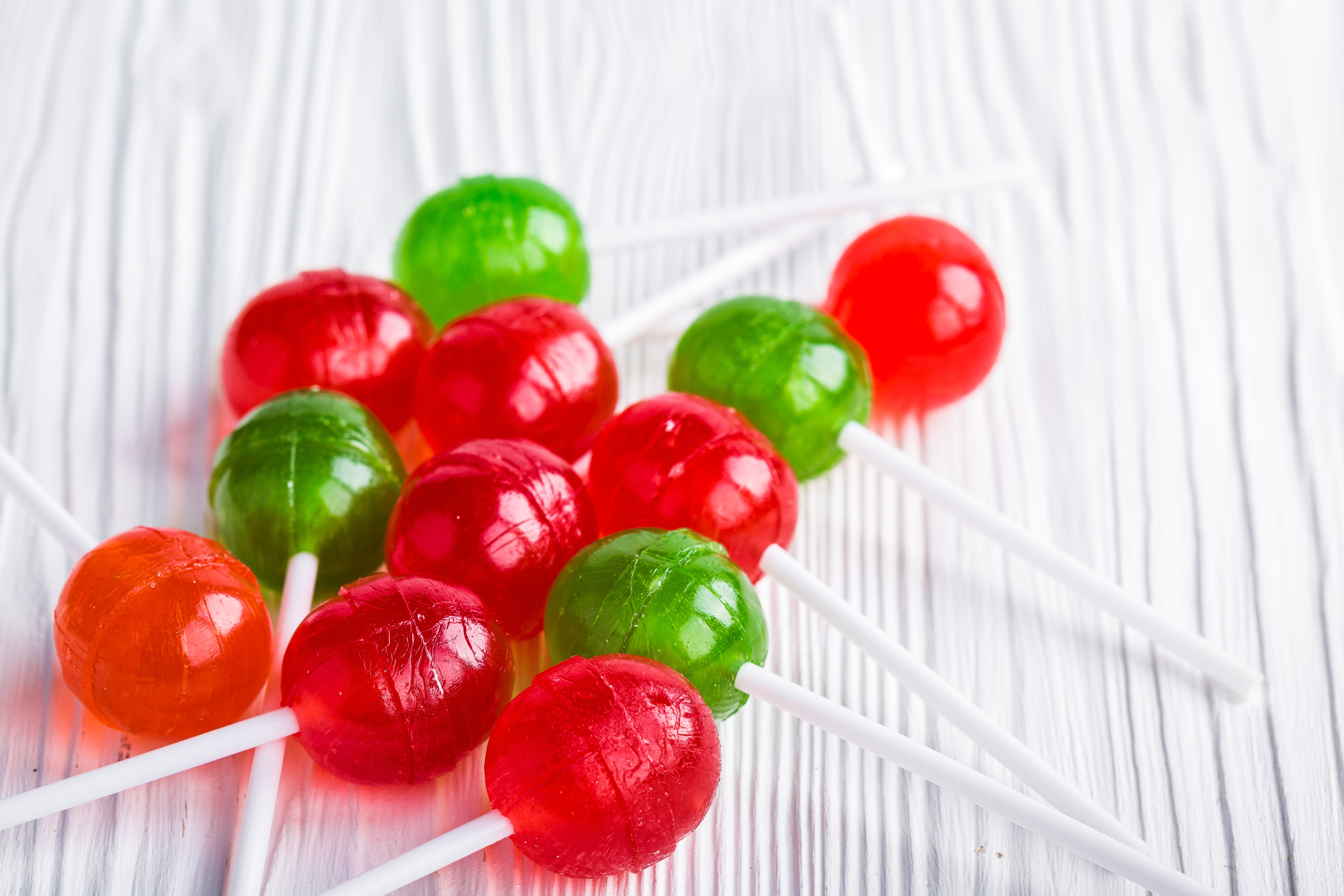 Red and Green Lollipops