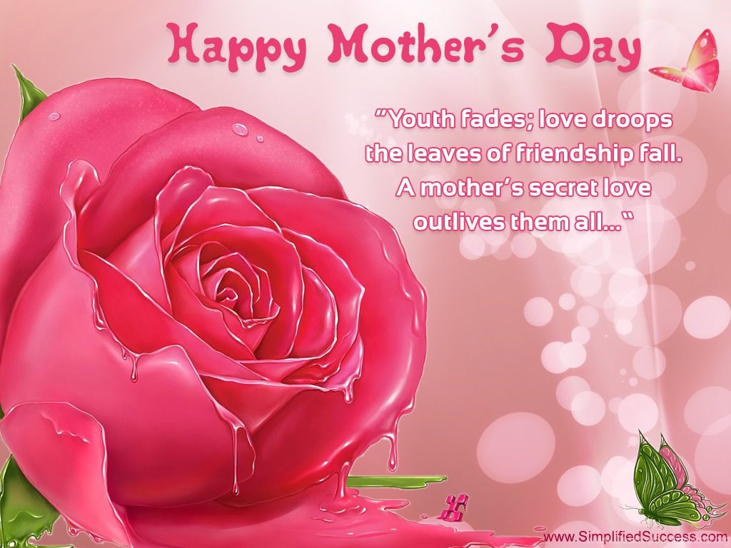 Happy Mothers Day Poems Desktop Background