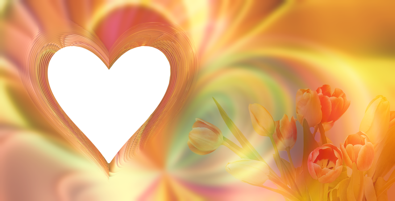 Download Tulips Bokeh Heart Royalty