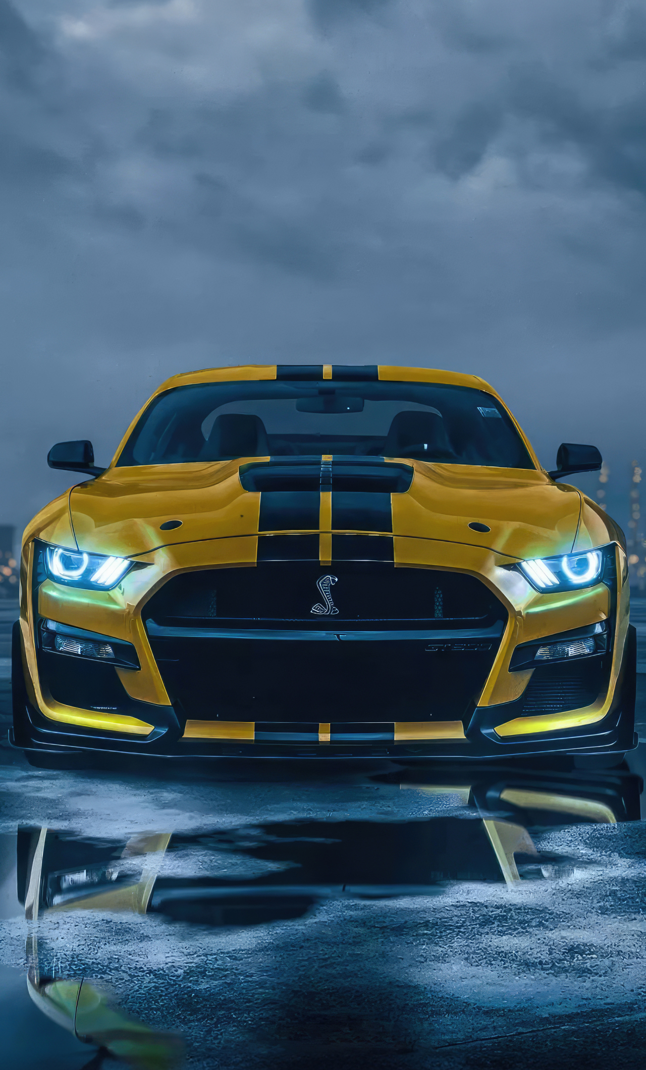 Download wallpaper 1280x2120 yellow