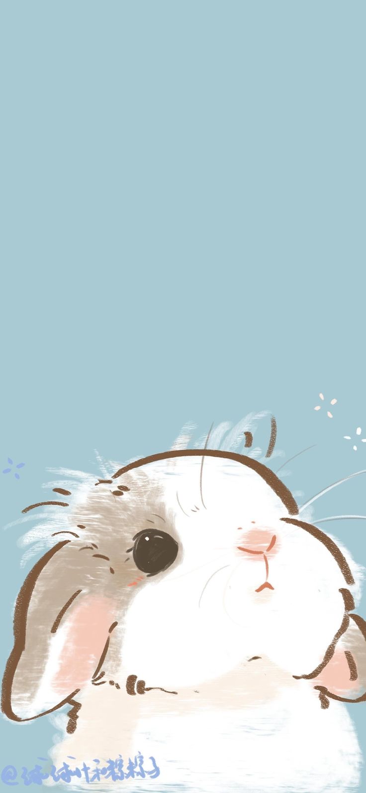 Drawing wallpaper, Rabbit wallpaper