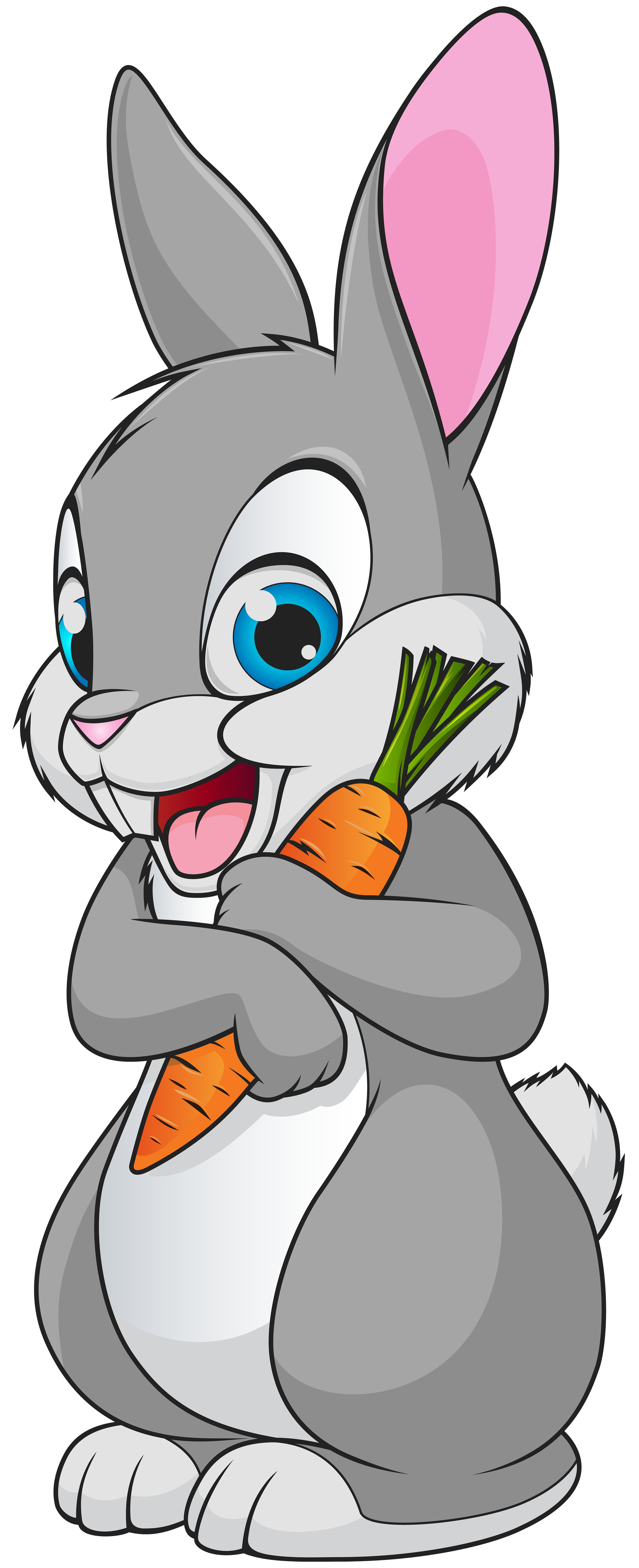 Cute Bunny Cartoon Transparent Clip Art