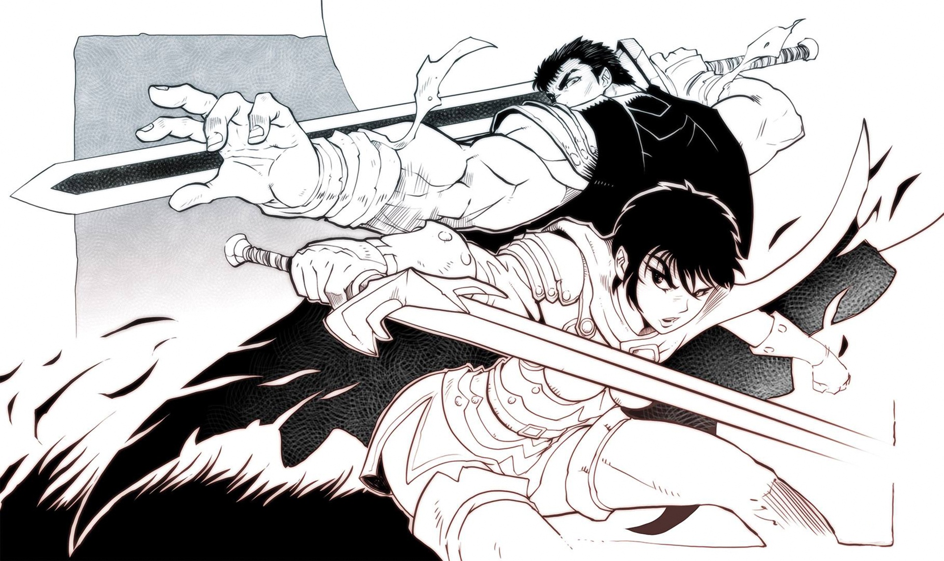 Wallpaper sword, anime, Berserk, manga