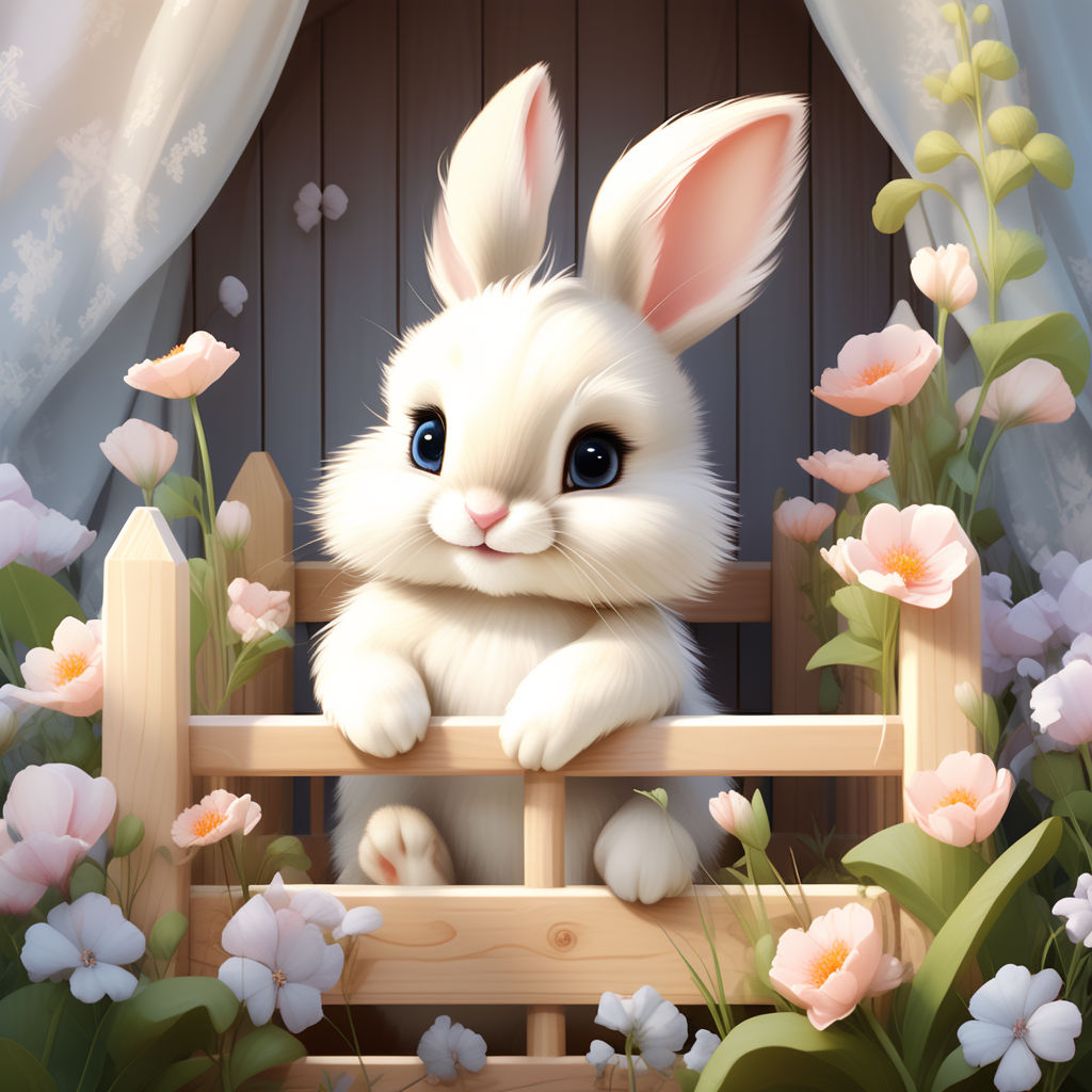 Colorful Pics Cute bunny cartoon