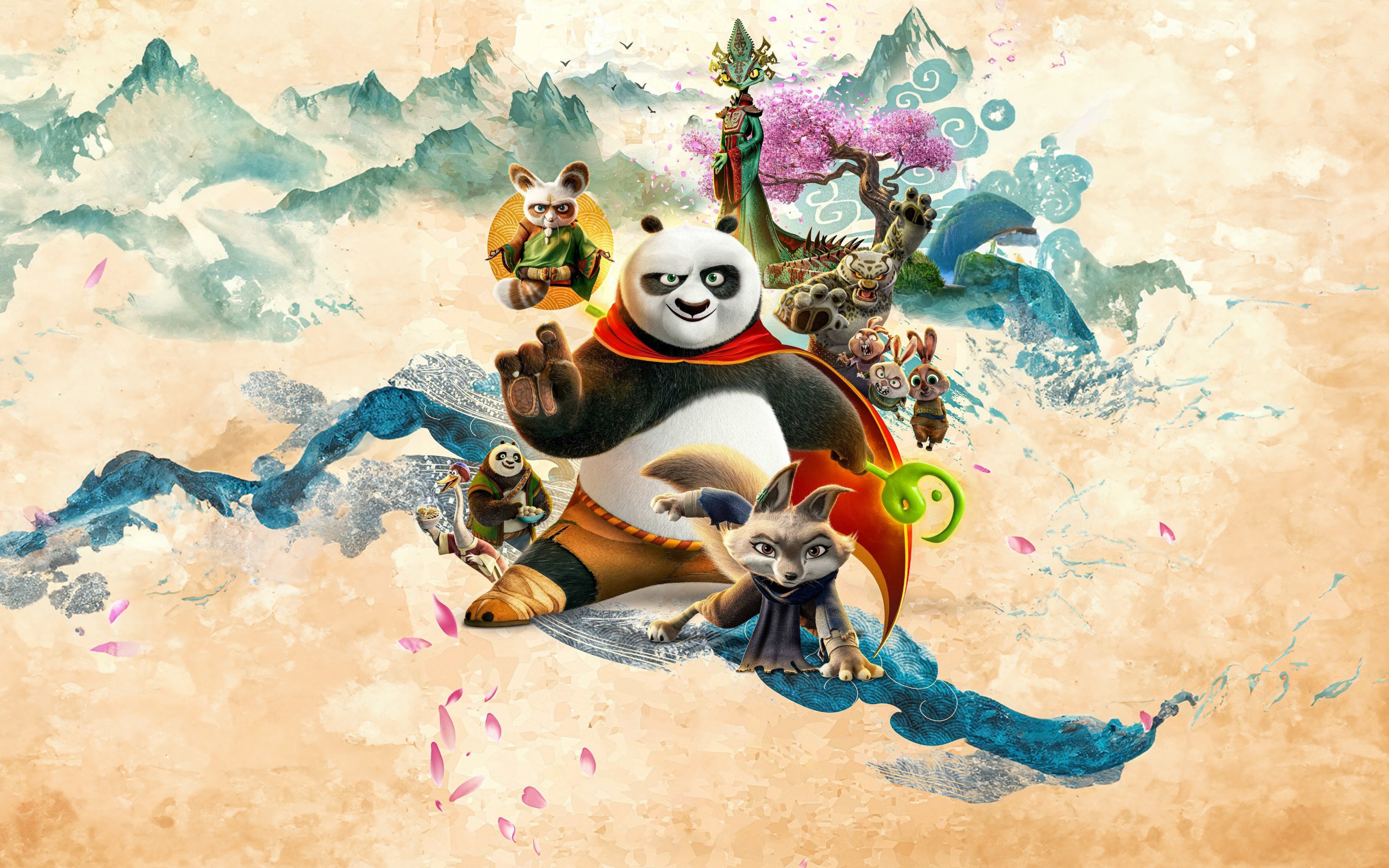 Kung Fu Panda 4 Wallpaper 4K, Animation