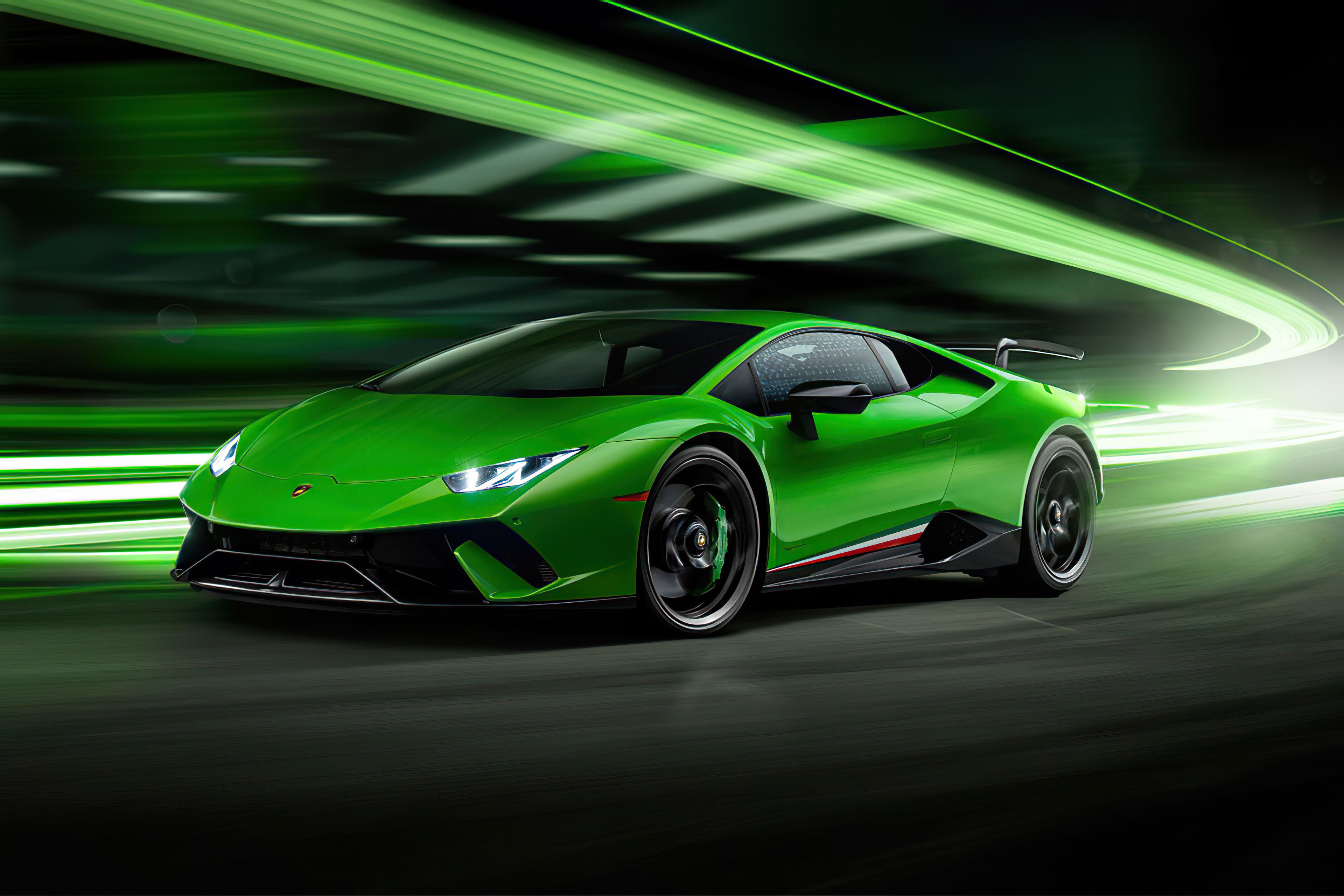 Green Lamborghini Huracan
