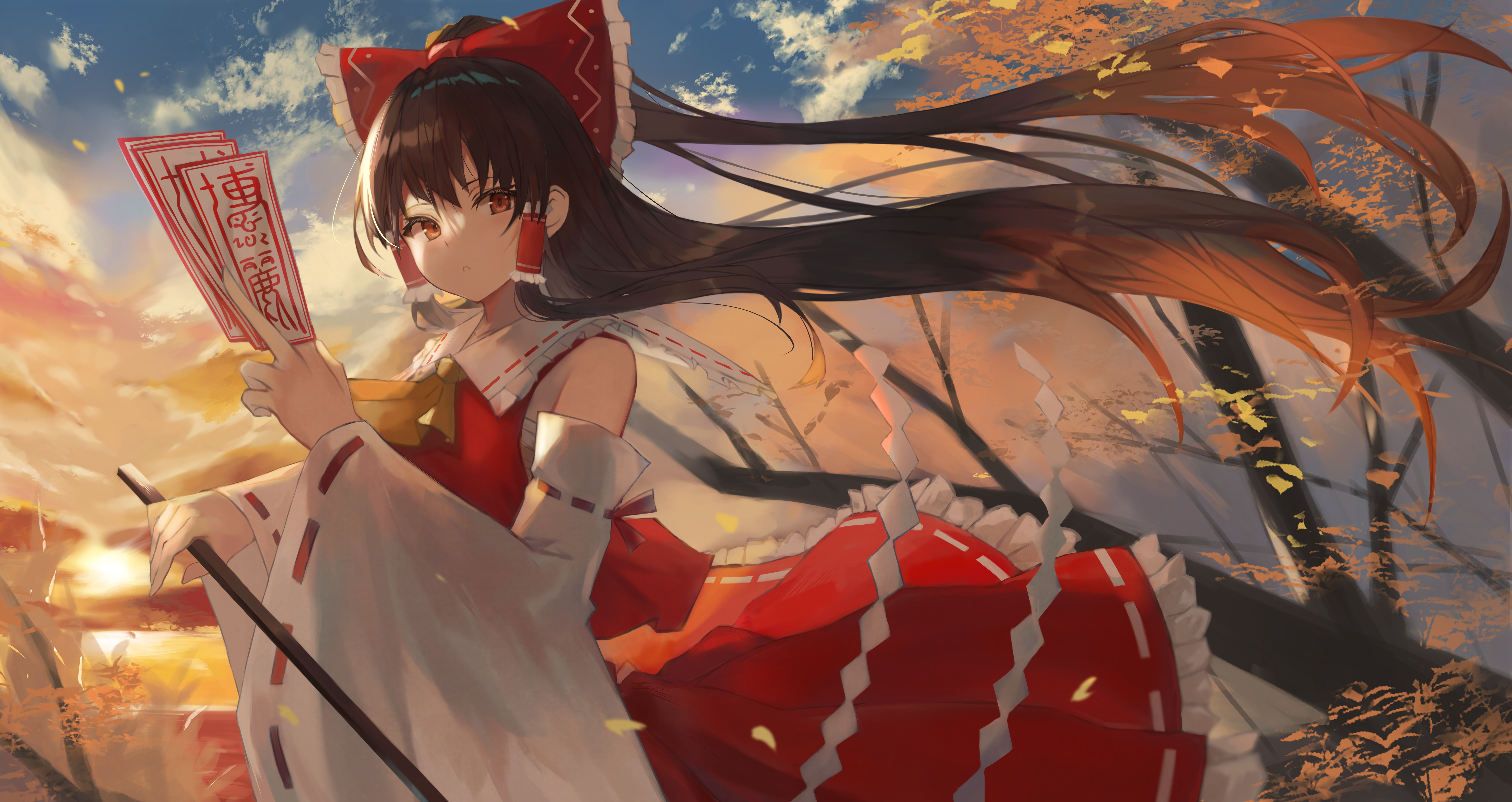 Anime Touhou 4k Ultra HD Wallpaper