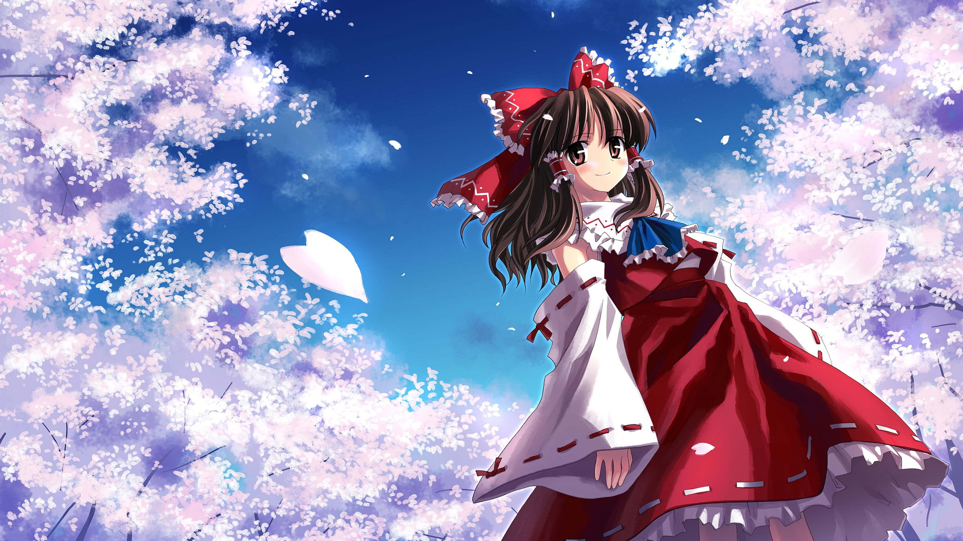 Touhou Reimu Hakurei UHD 4K Wallpaper