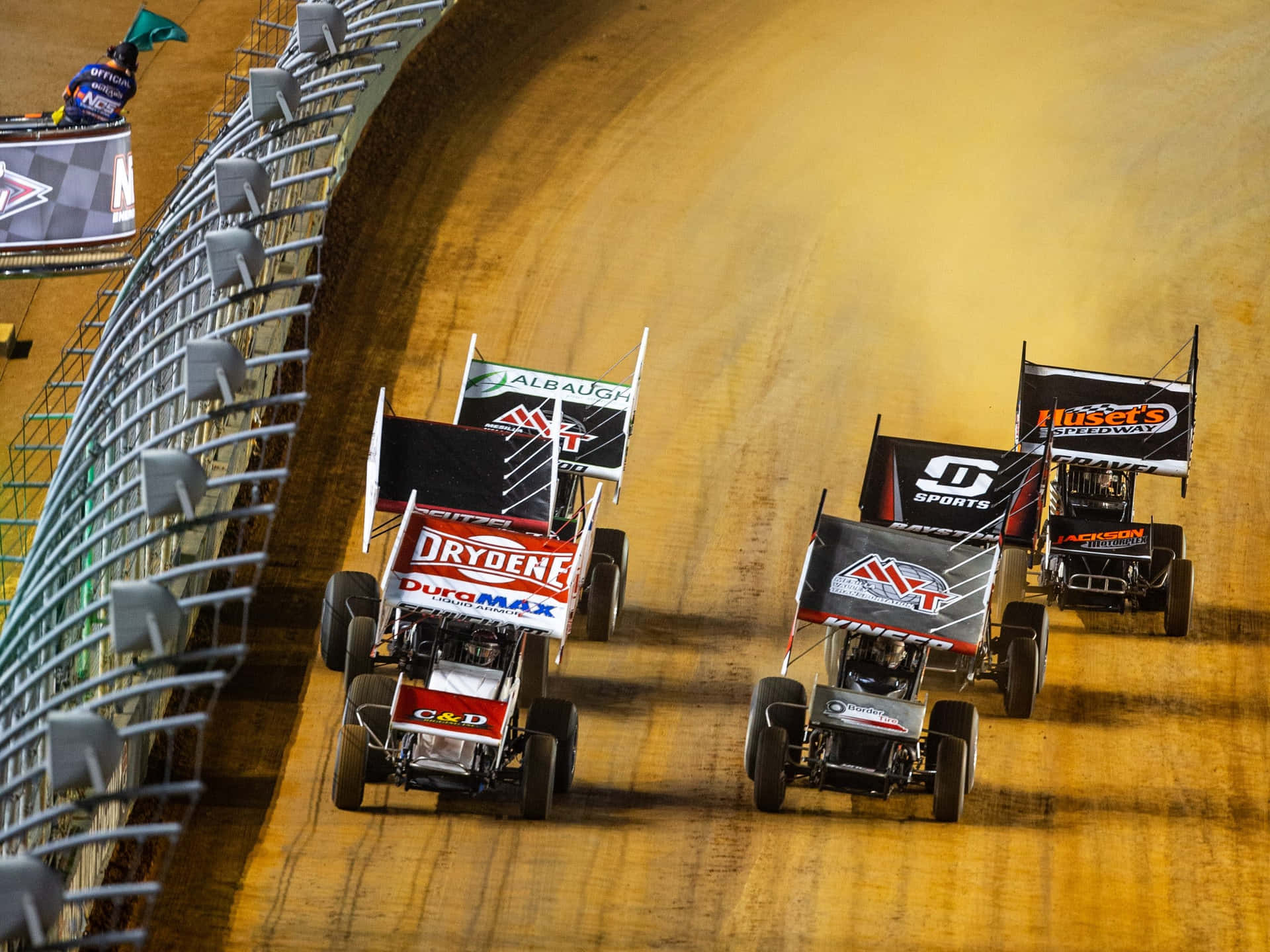 Dirt Track Cars Racing Wallpaper