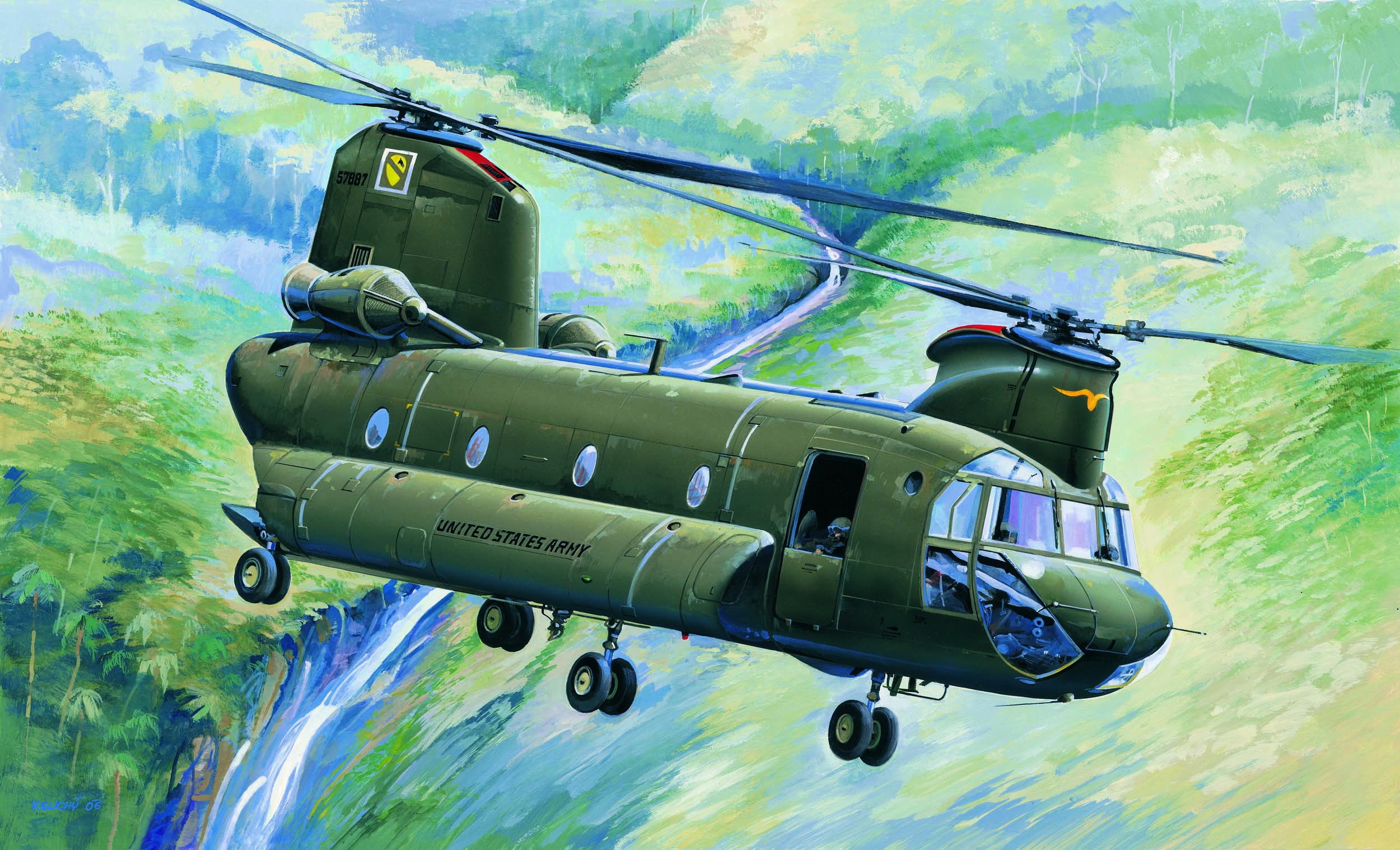 Military Boeing CH 47 Chinook HD Wallpaper