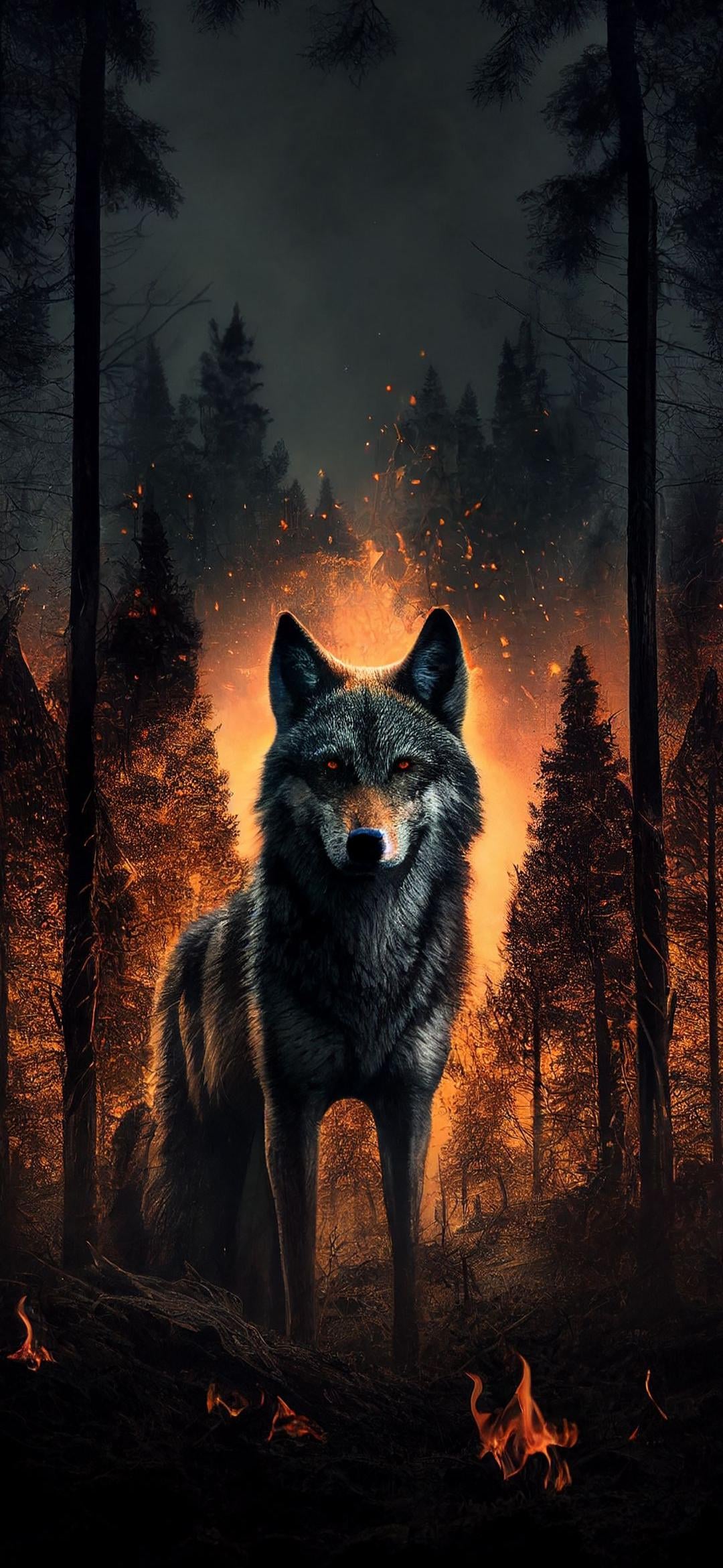 Lone wolf, 4K Wallpaper, Cool HD