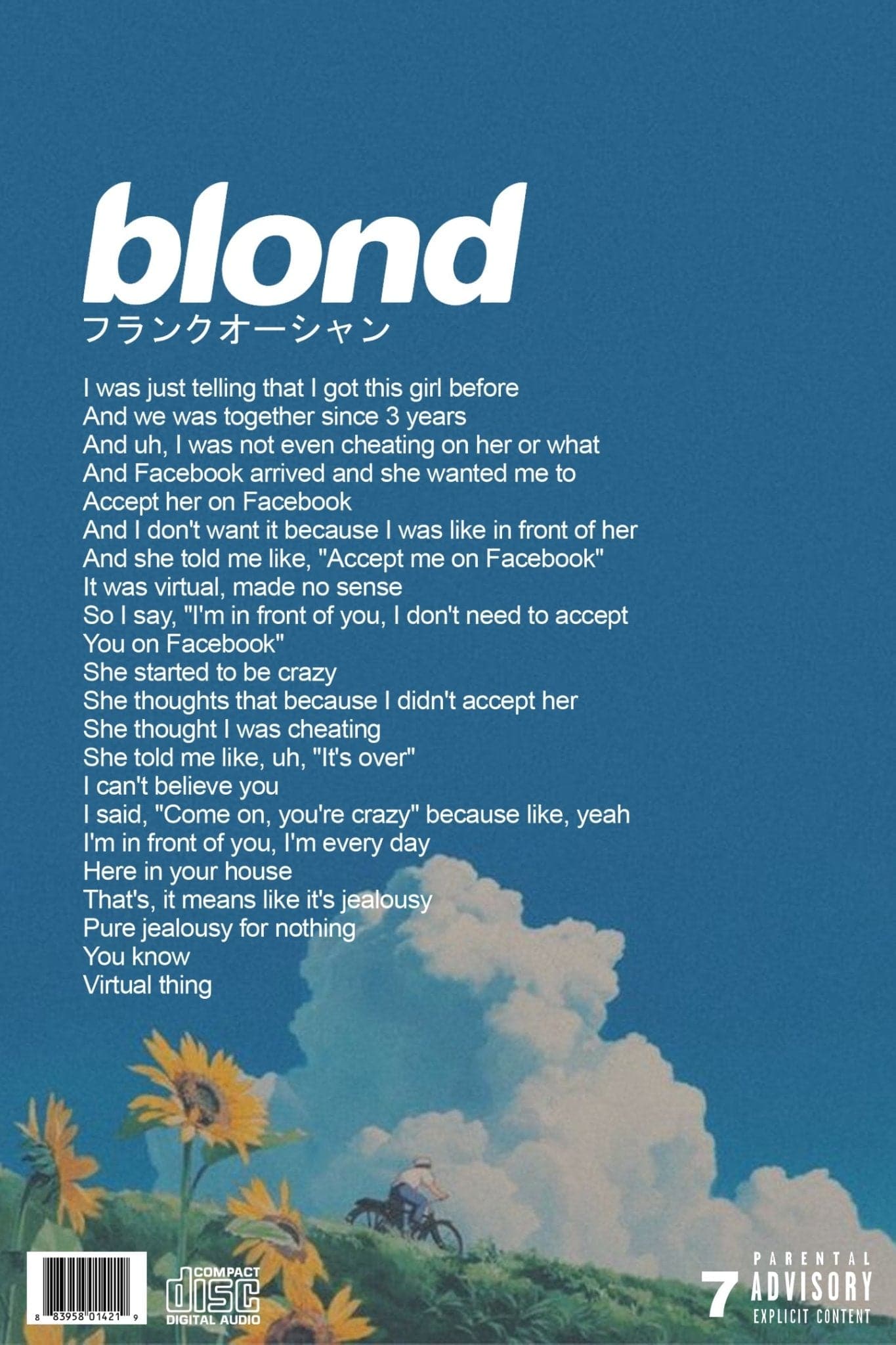 Blond Album Poster