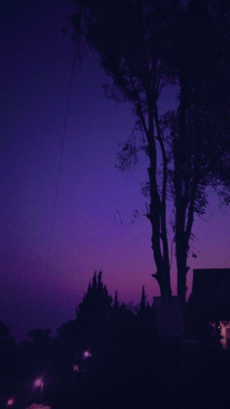 aesthetic wallpaper. Purple sunset