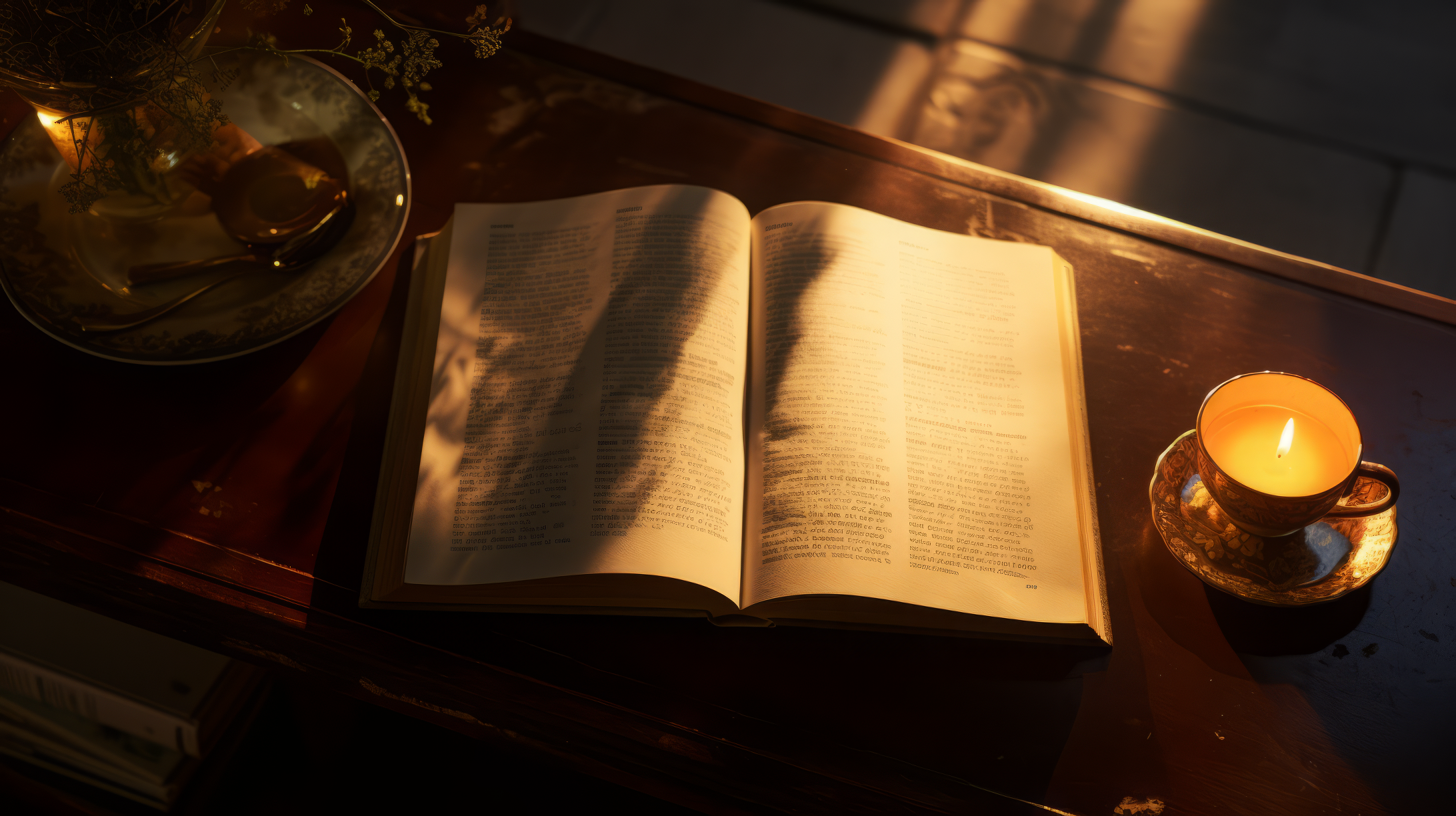 Candlelit Reading Book Ambience