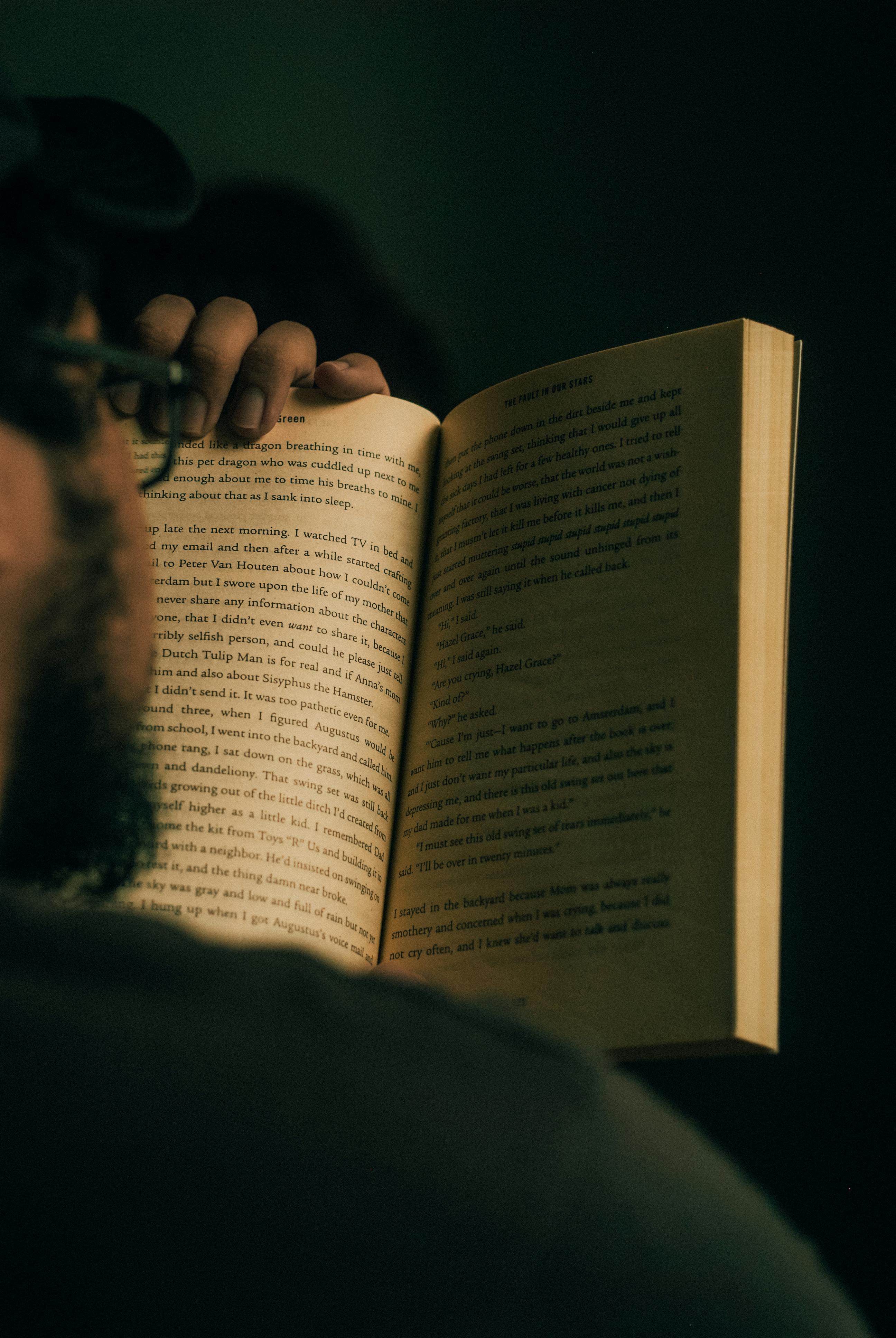 Man Reading A Book · Free
