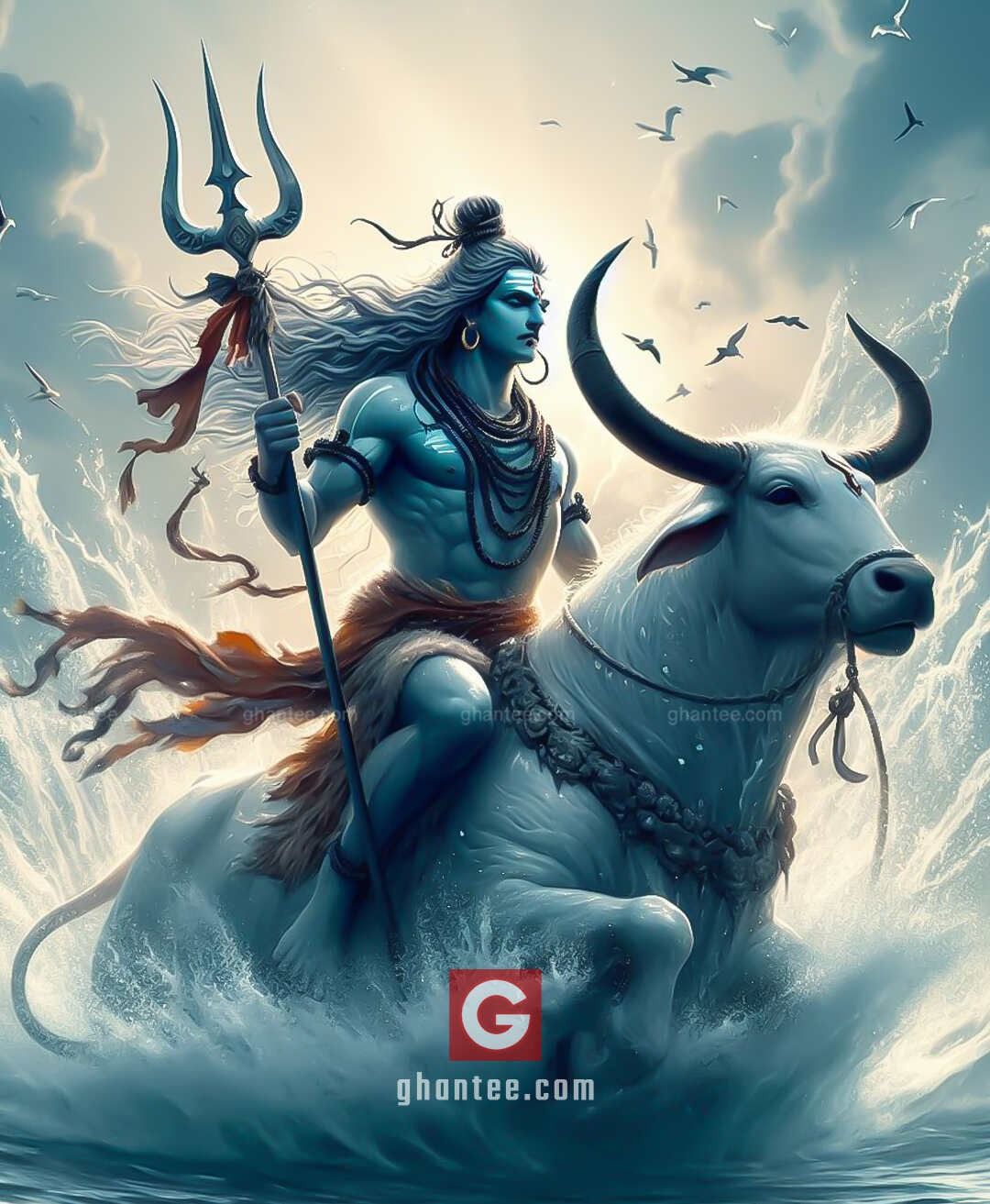shiva nandi morning image free download