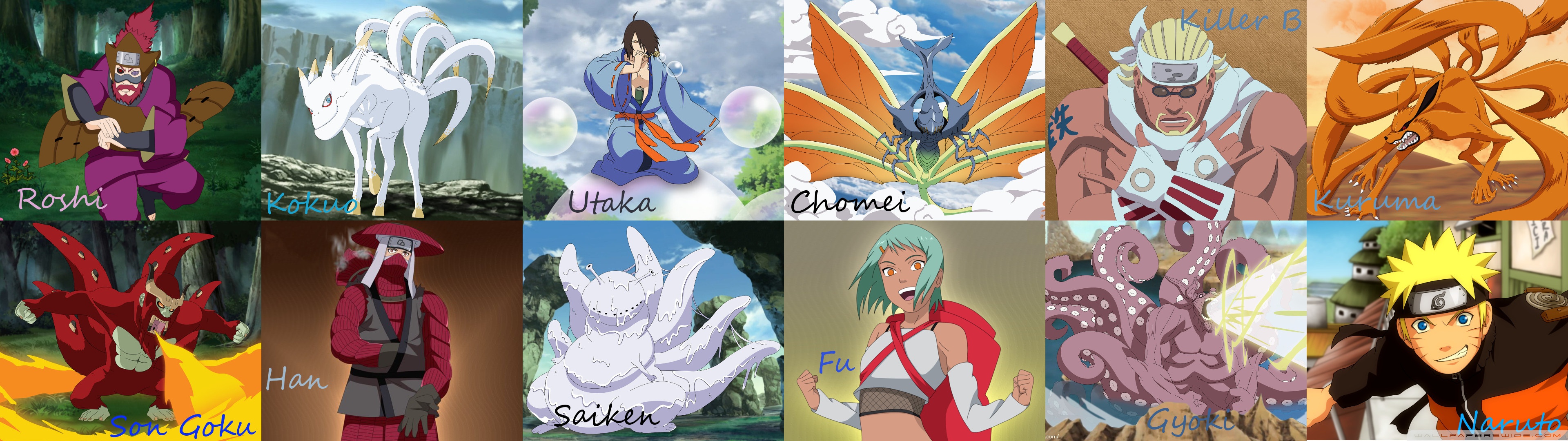 Naruto tailed beasts
