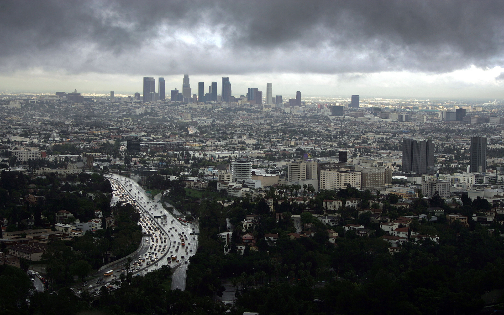 Man Made Los Angeles HD Wallpaper