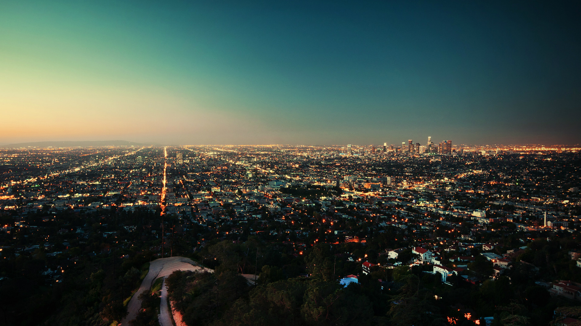 Man Made Los Angeles HD Wallpaper