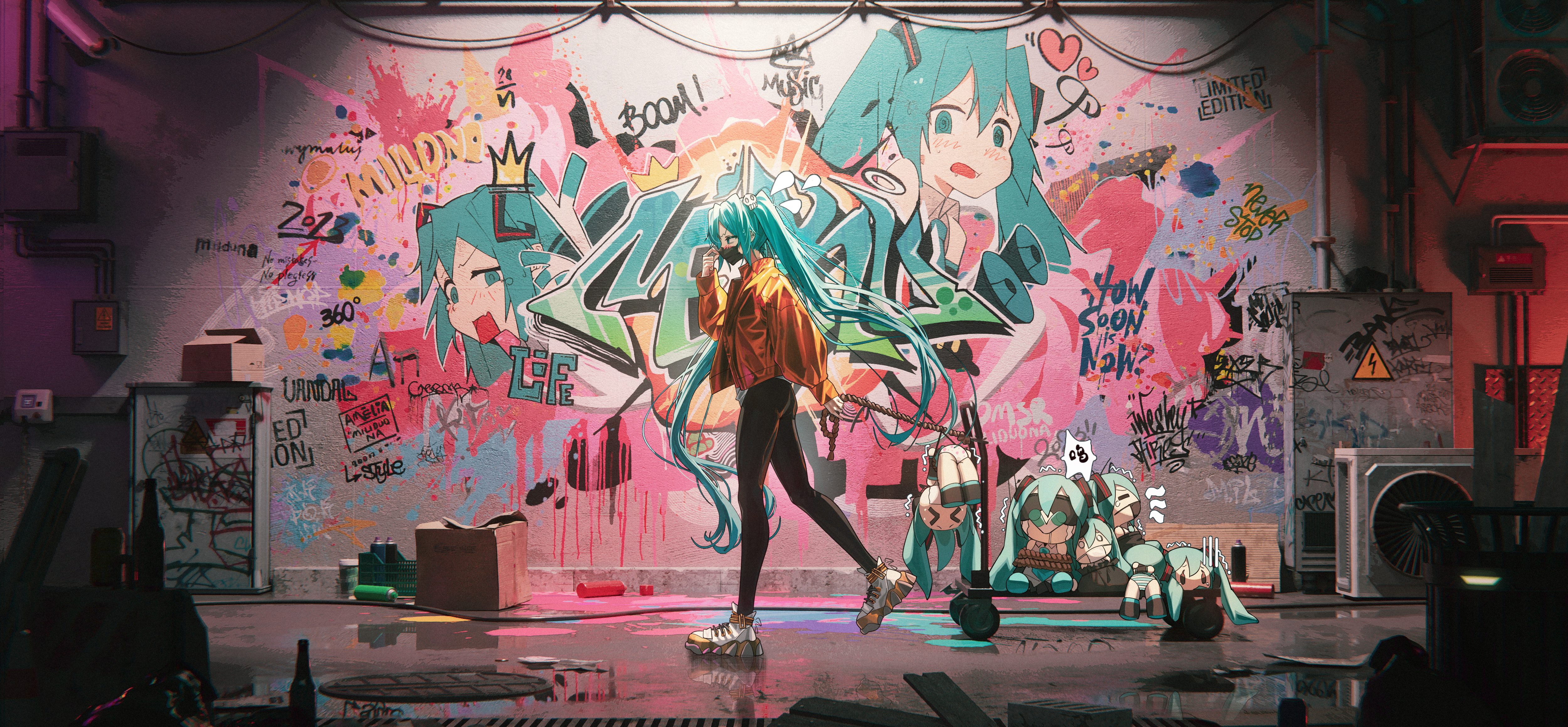 4K Desktop Wallpaper Featuring Hatsune